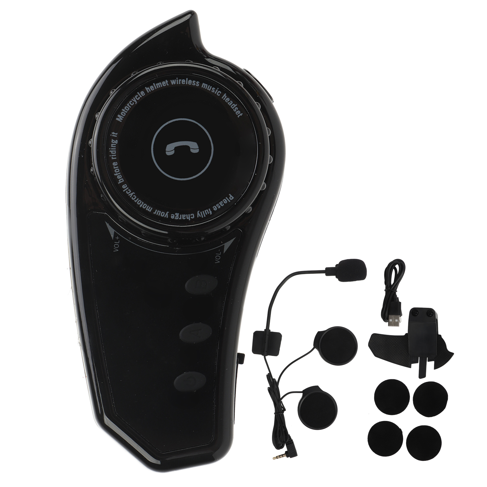 Bluetooth-headset-set Für Motorradhelme Mit Mikrofon Und Eingebautem Akku Für E-bikes Und Outdoor-aktivitäten
