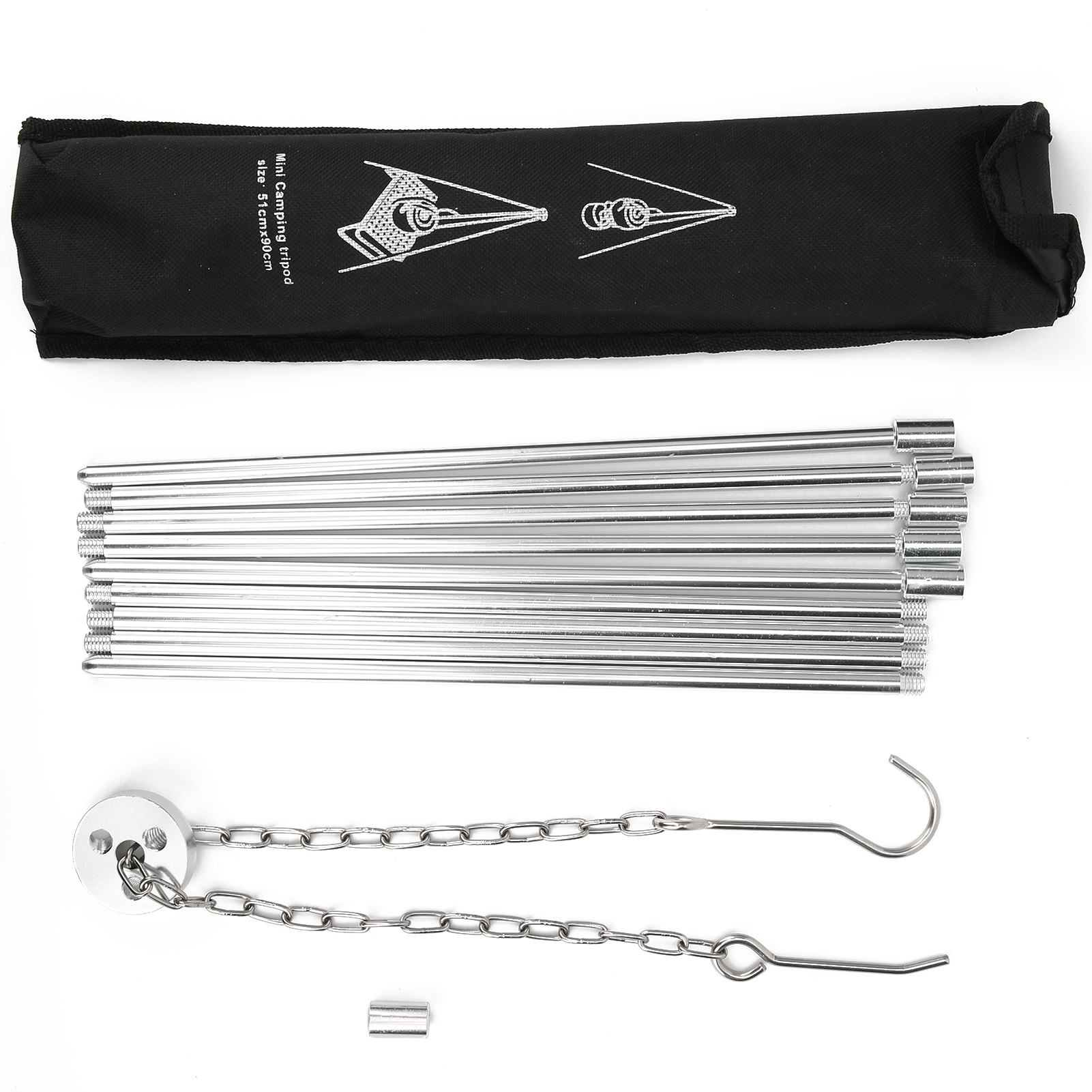 Campinggrill Aus Aluminiumlegierung, Tragbarer Grill Für Picknicks Und Wanderungen