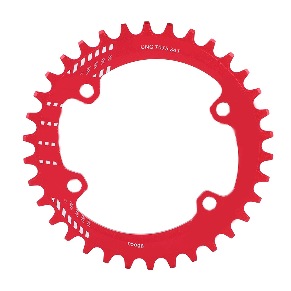 Schmale/breite Lochkreis-kettenblatt 96 Mm Für M6000, M7000 Und M8000, Einzelnes 34-zähne-kettenblatt, Rot