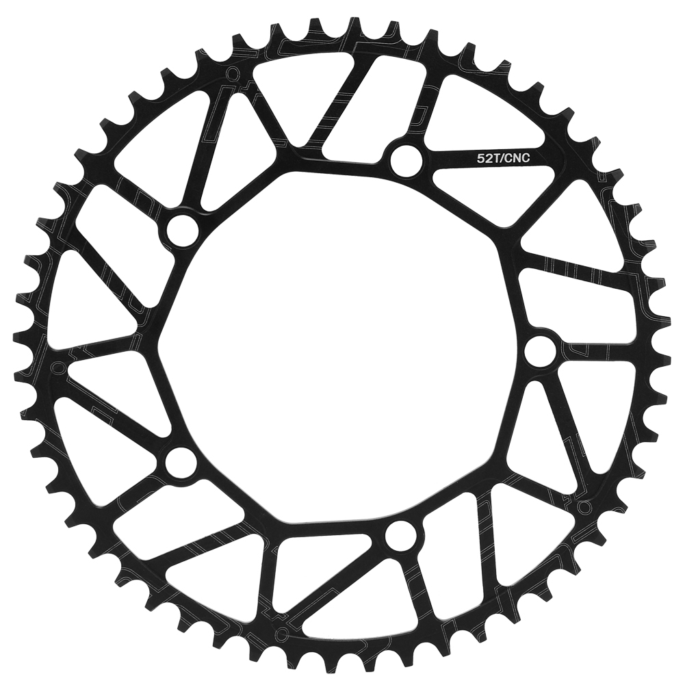 Ztto Ultraleichtes Kettenblatt Lp 130bcd Für Fahrräder, Einzelnes Kettenblatt Mit Positiven/negativen Zähnen, Fahrradzubehör (52 Zähne)