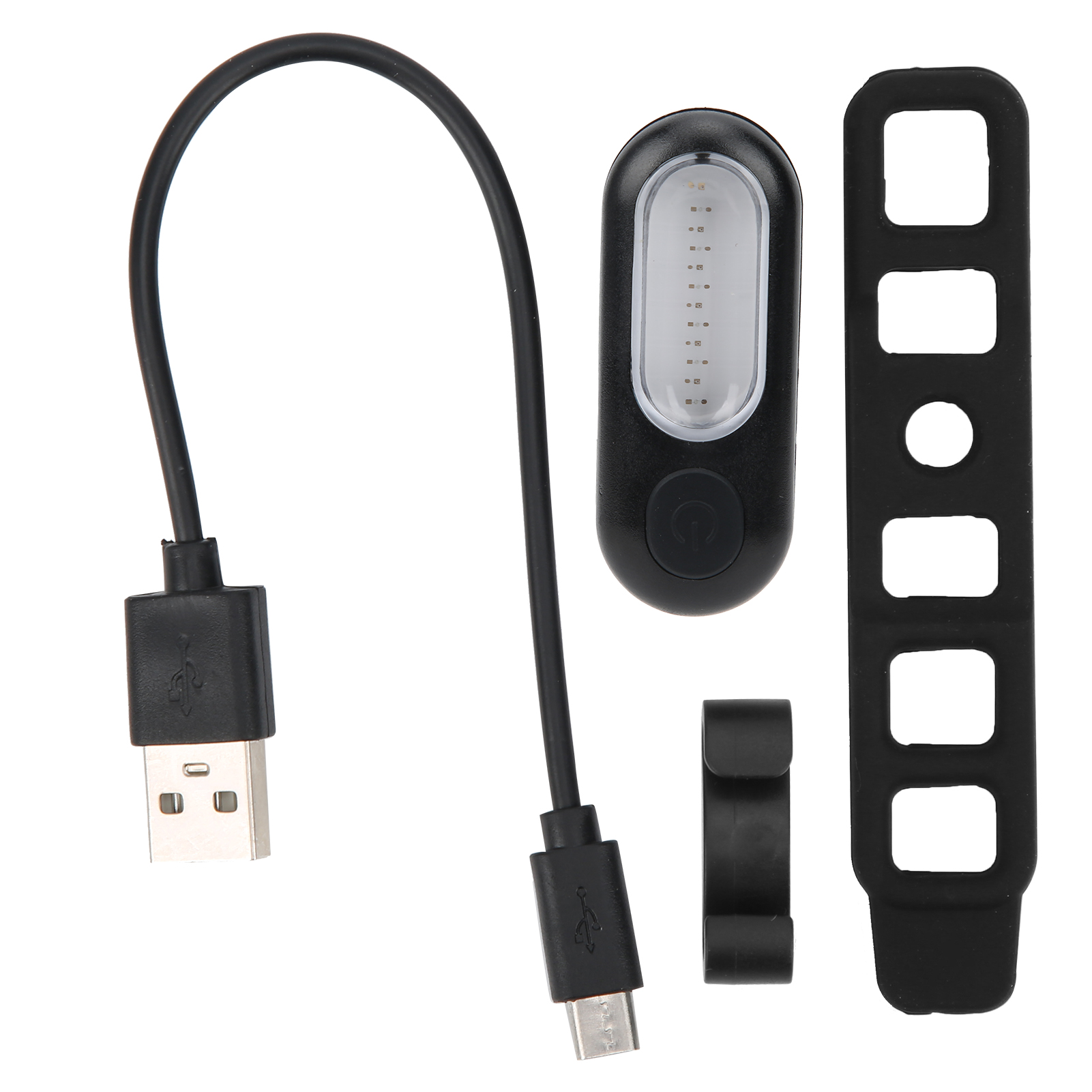 Wasserdichtes, Usb-aufladbares Fahrradrücklicht – Zweifarbig (rot Und Blau) Für Mehr Sicherheit