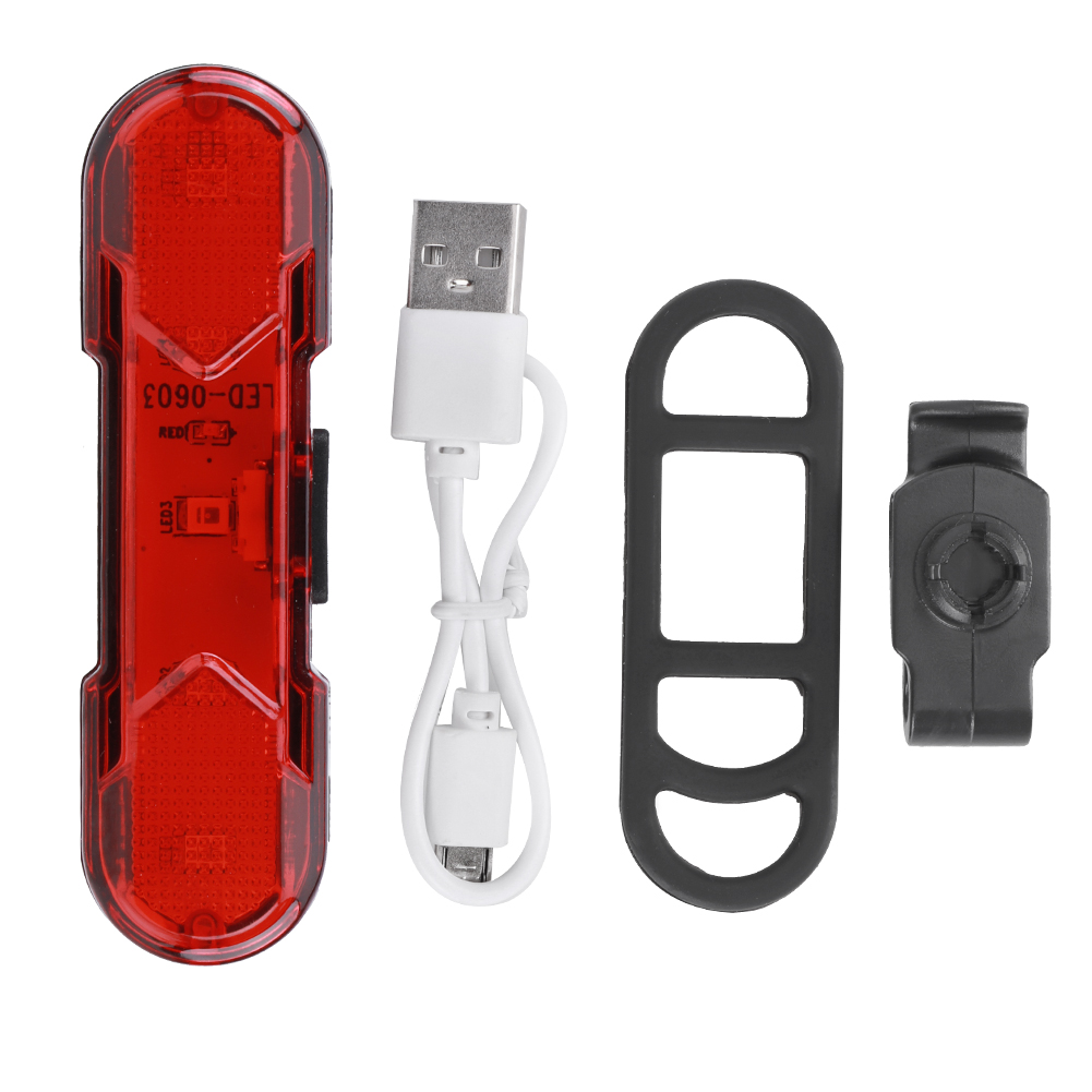 Usb-wiederaufladbares Fahrradrücklicht, Led-sicherheitslicht Für Radfahren Und Mountainbiken