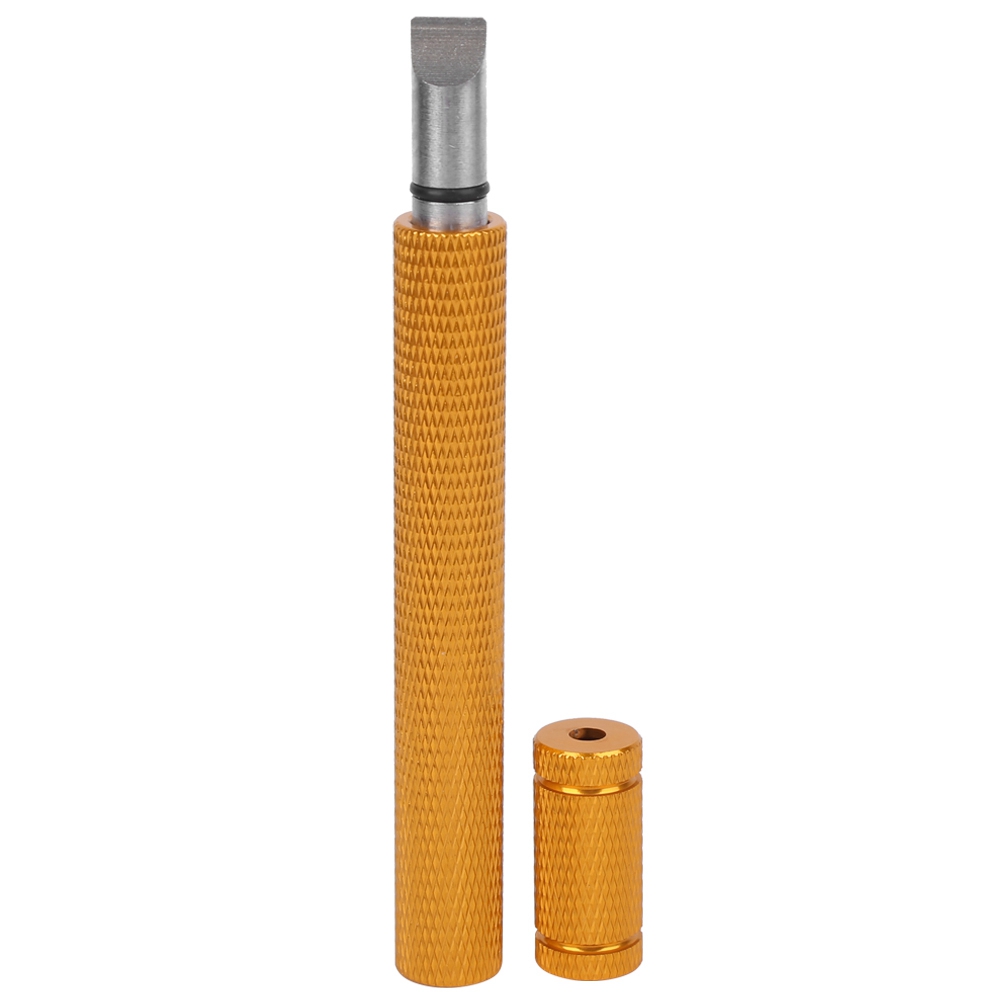 Golfschlägerschärfer Aus Edelstahl Mit Griff Aus Goldfarbener Aluminiumlegierung, Werkzeug Zum Schärfen Und Pflegen Der Rillen.