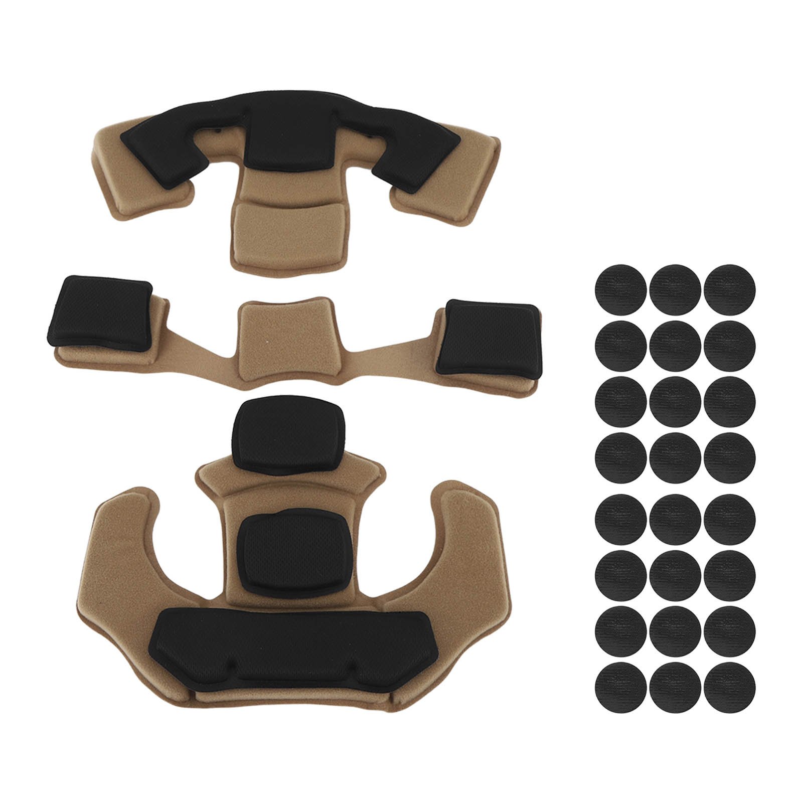 3-teiliges Set Memory-schaumstoff-schutzpolster Für Motorrad-, Roller- Und Fahrradhelme – Universalbraun