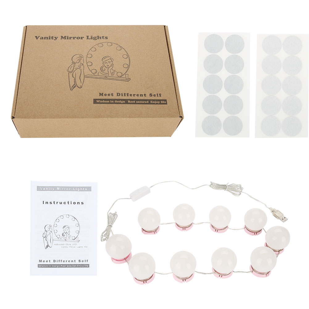 Led-lampen Für Kosmetikspiegel – Led-schminkspiegelbeleuchtungsset Mit Linsen