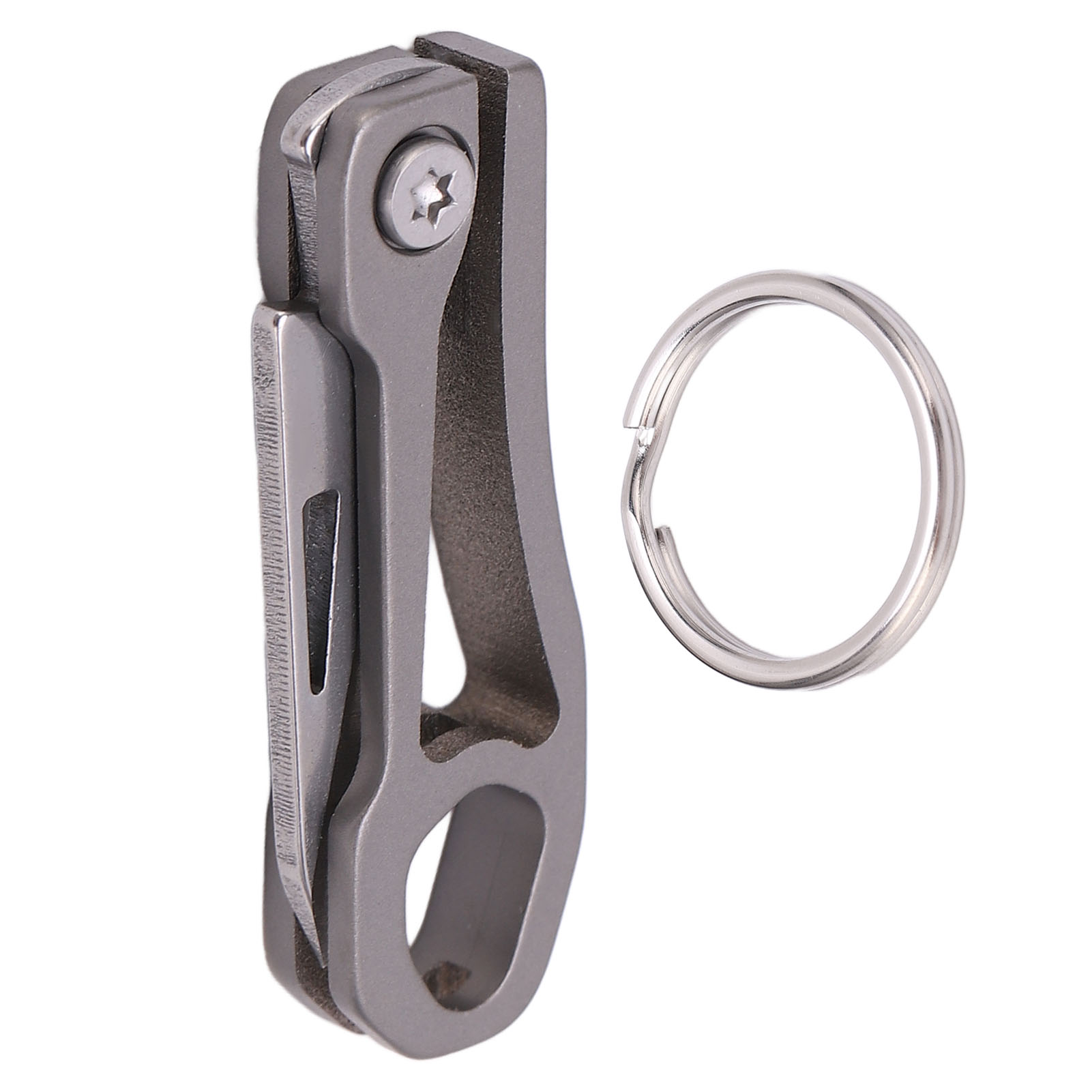 Multifunktionales Taschenmesser Aus Titanlegierung, Mini-schlüsselring, Faltbares Edc-kompaktmesser
