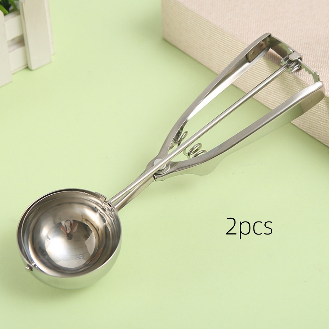Eiskugelportionierer Aus Edelstahl, Dessertmessbecher, 60 Mm