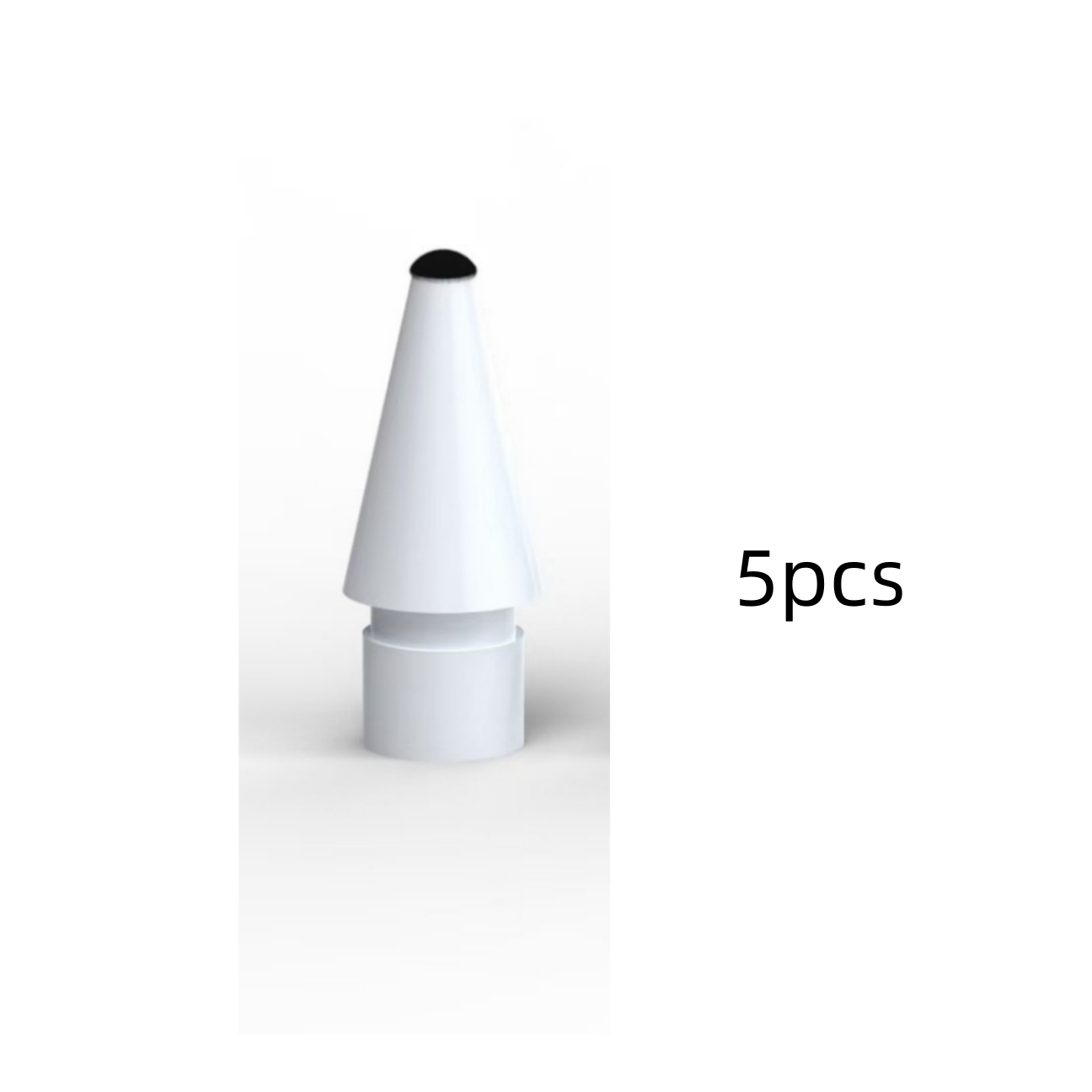 Packung Mit 5 Geräuschlosen Spitzen Für Apple Pencil 1 Und 2 - Geräuschdämpfende, Gepolsterte Spitzen.