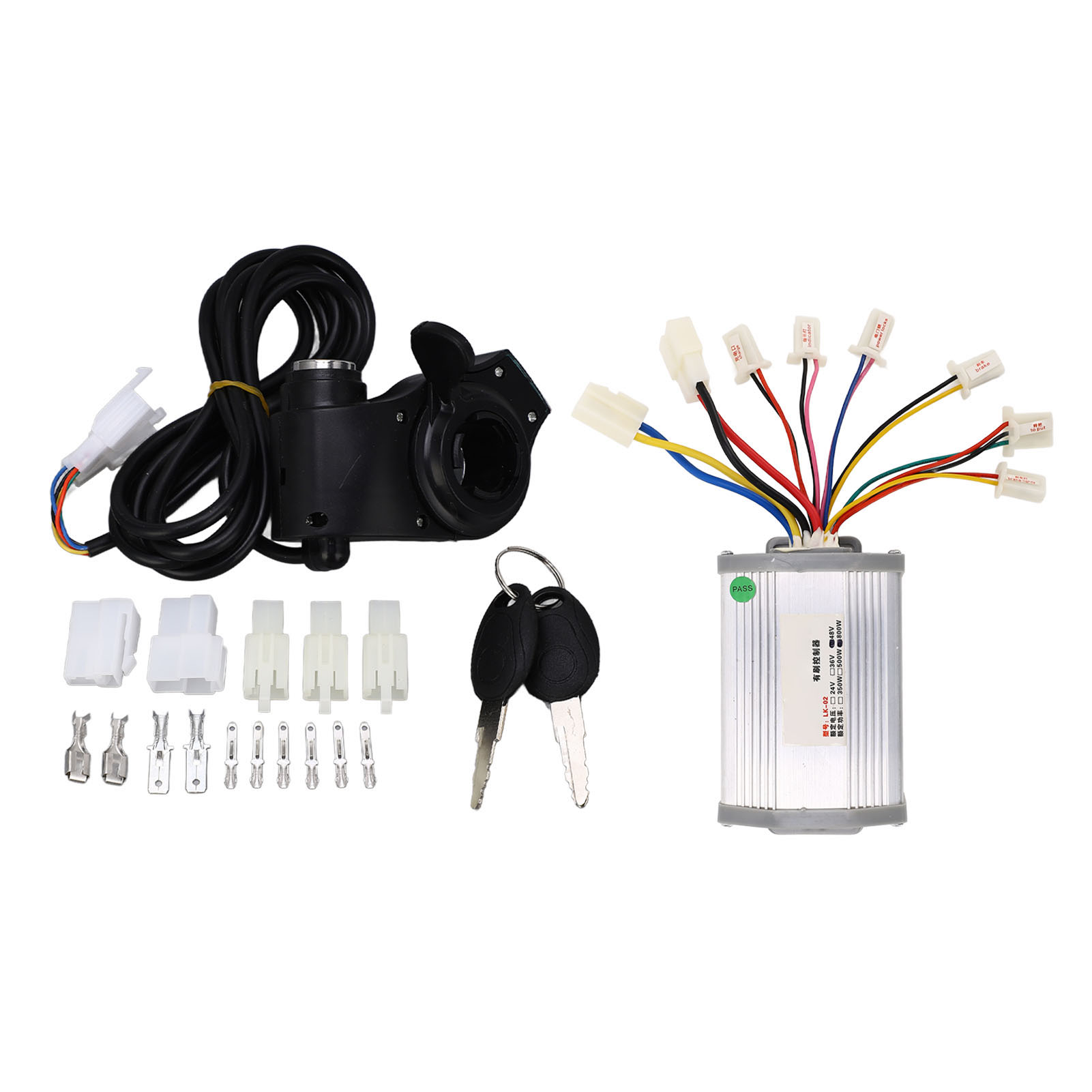 48v 800w Elektrofahrrad-controller-set Mit Schlüsseln Und Gasgriff Für Scooter-umbausatz
