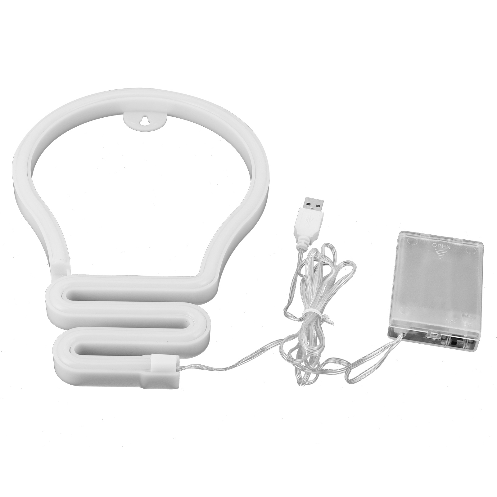 Dekoratives Led-leuchtschild In Bunten Formen – Ideal Für Schlafzimmer, Partys, Hochzeiten Oder Weihnachten – Betrieb Über Usb Oder Batterien Möglich