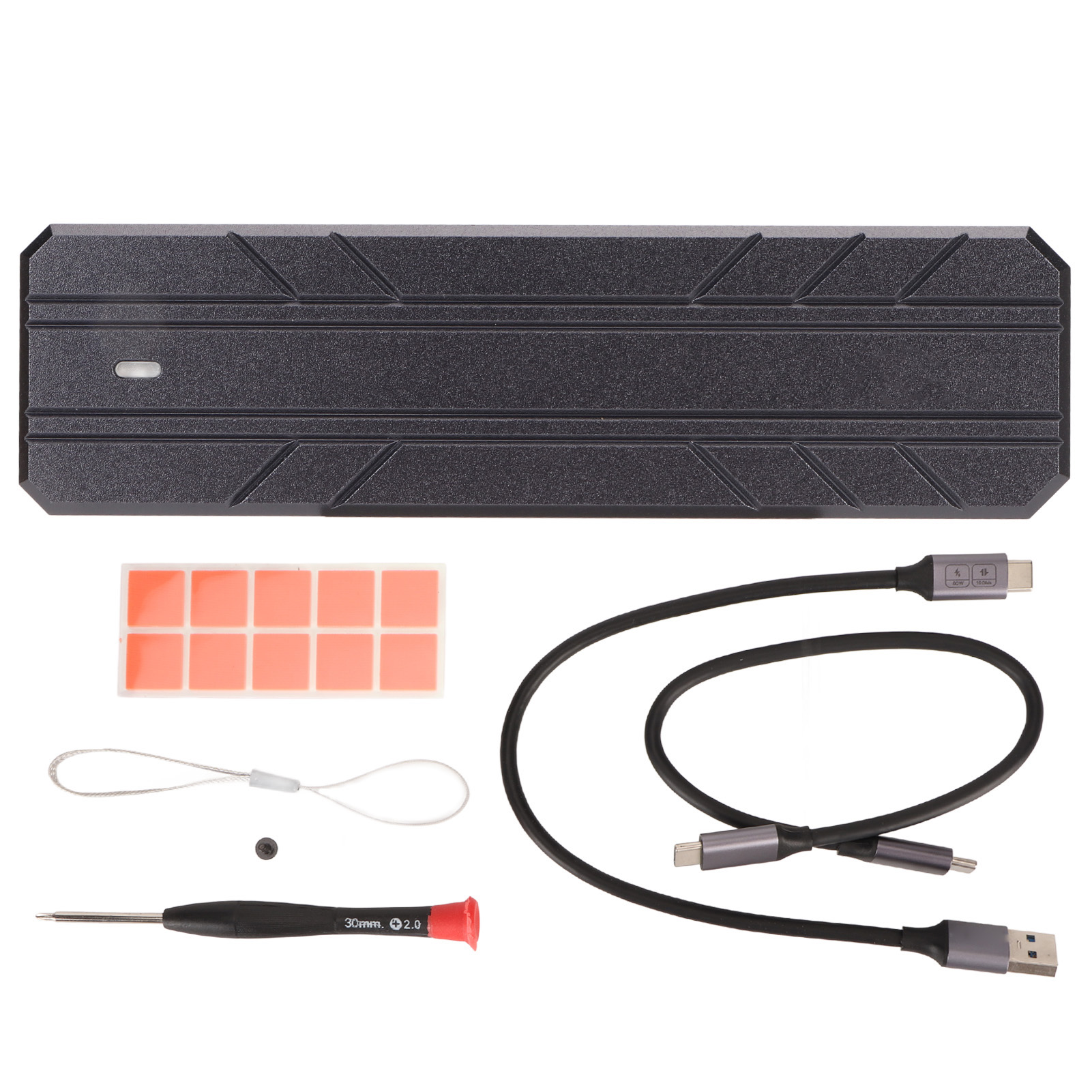 Externes Ssd-gehäuse M.2 Nvme Usb 3.1 10 Gbit/s, 2 Tb Kompatibel, Plug & Play Für Windows/linux, Unterstützt 2280 Ssd