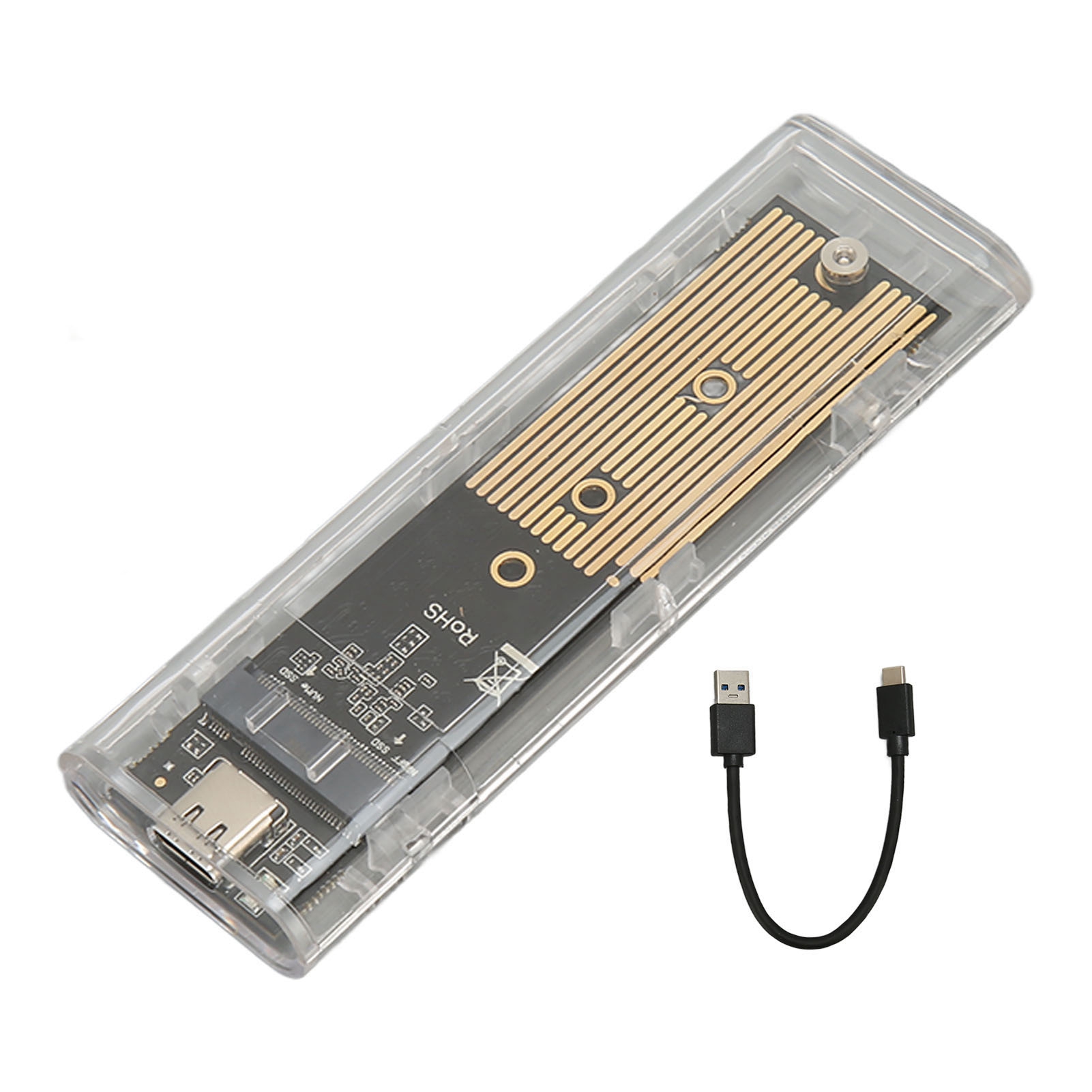 Externes M.2 Usb-c 10-gbit/s-ssd-gehäuse, Nvme- Und Sata-kompatibel, Werkzeuglose Installation, Adapter Für Ngff