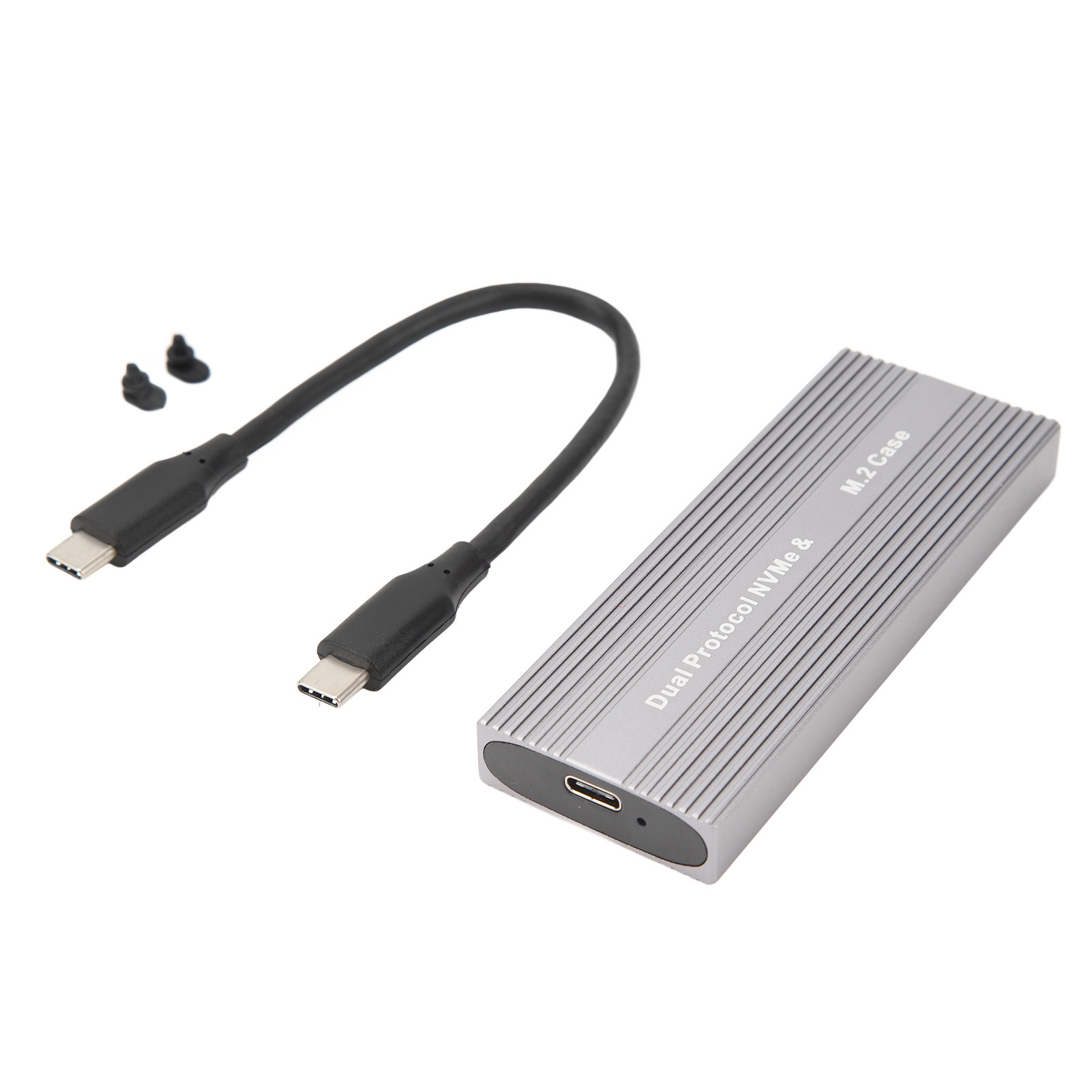 Externes Ssd-gehäuse M.2 Nvme/ngff Usb-c 10 Gbit/s, Uasp-kompatibel, Werkzeuglos, Für 2230/2242/2260/2280, Inklusive Dc-kabel