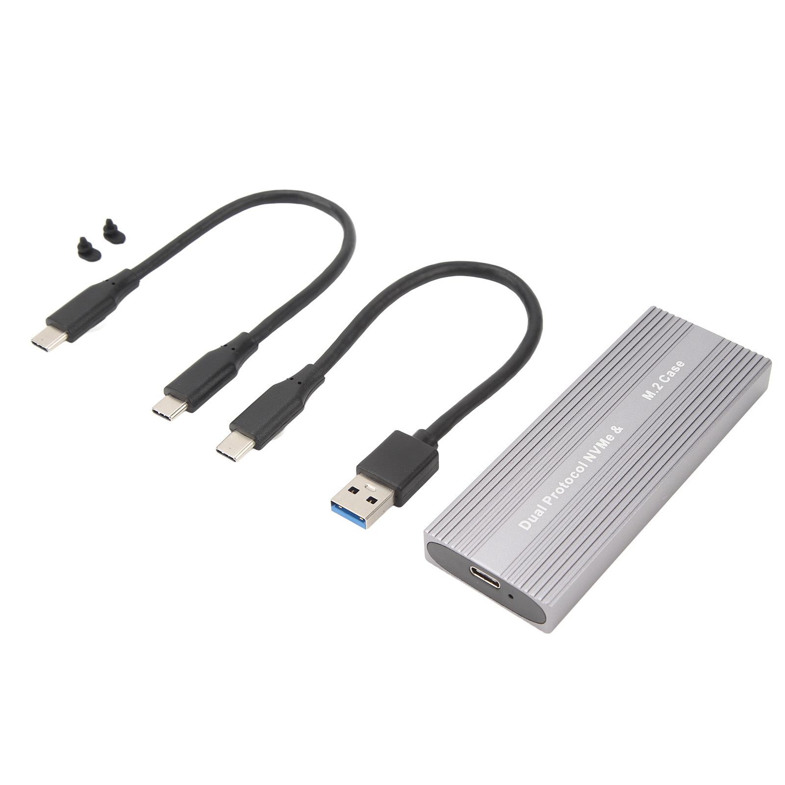 M.2 Nvme/ngff Usb-c 10 Gbit/s Ssd-gehäuse, Uasp-kompatibel, Werkzeuglos, Für 2230/2242, Inklusive Usb-a-auf-usb-c-kabel