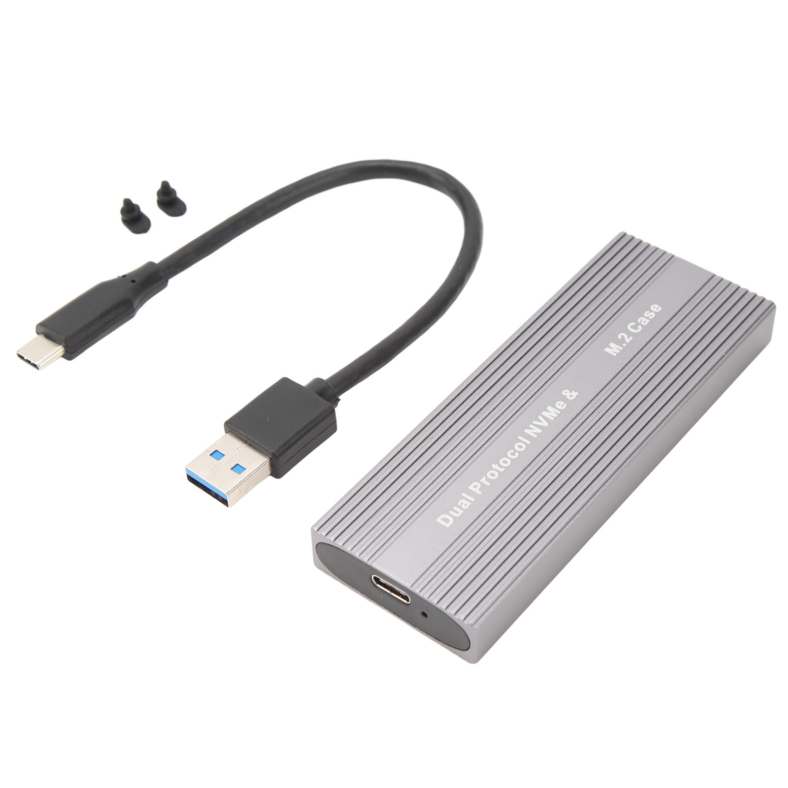M.2 Nvme/ngff Usb-c 10 Gbit/s Uasp Ssd-gehäuse, Kompatibel Mit 2230/2242/2260/2280, Werkzeuglose Installation, Kabel Im Lieferumfang Enthalten