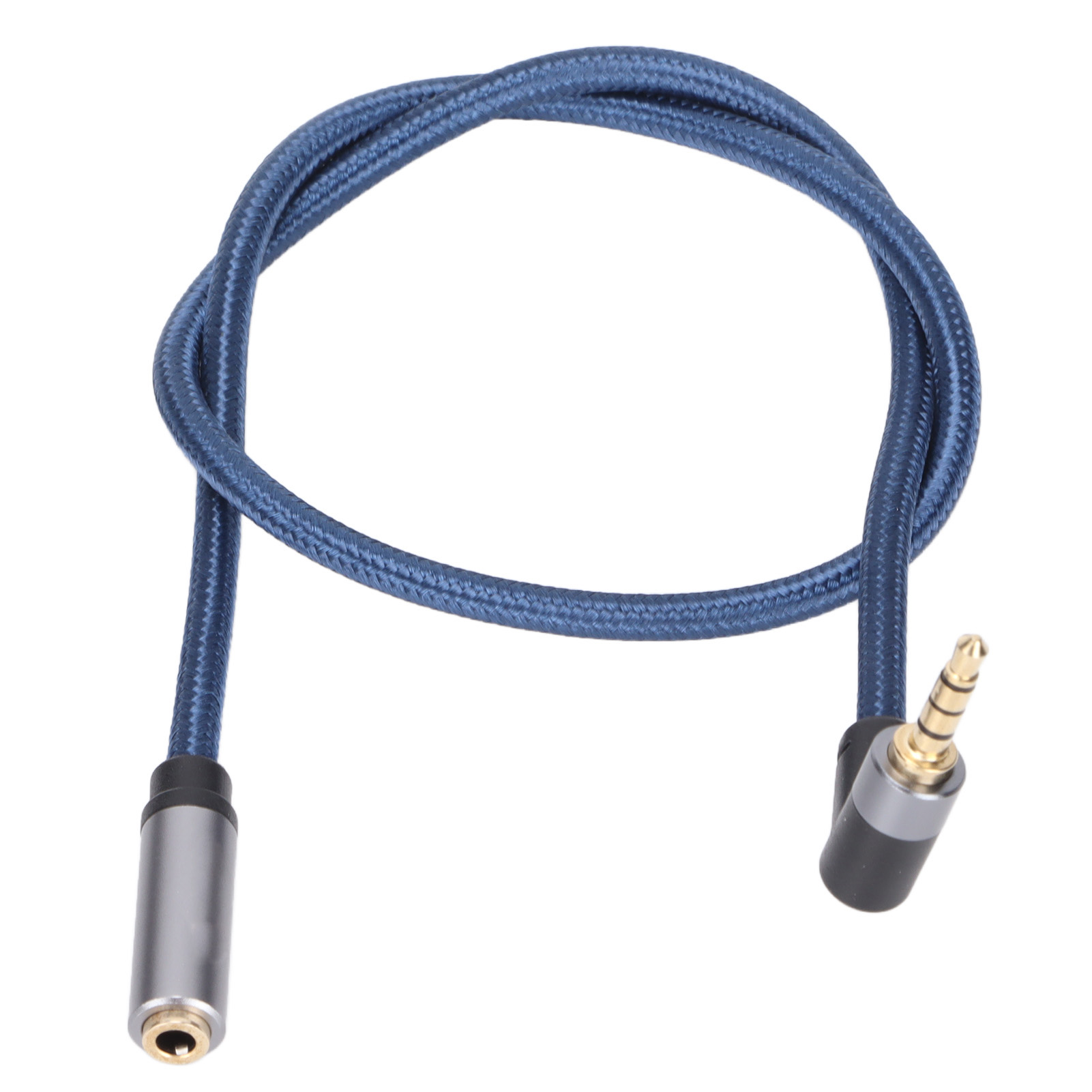 4-adriges Stereo-audiokabel, 3,5-mm-klinkenbuchse Auf Klinkenstecker, 90°-winkelstecker, Für Smartphone, Pc, Mp3-player