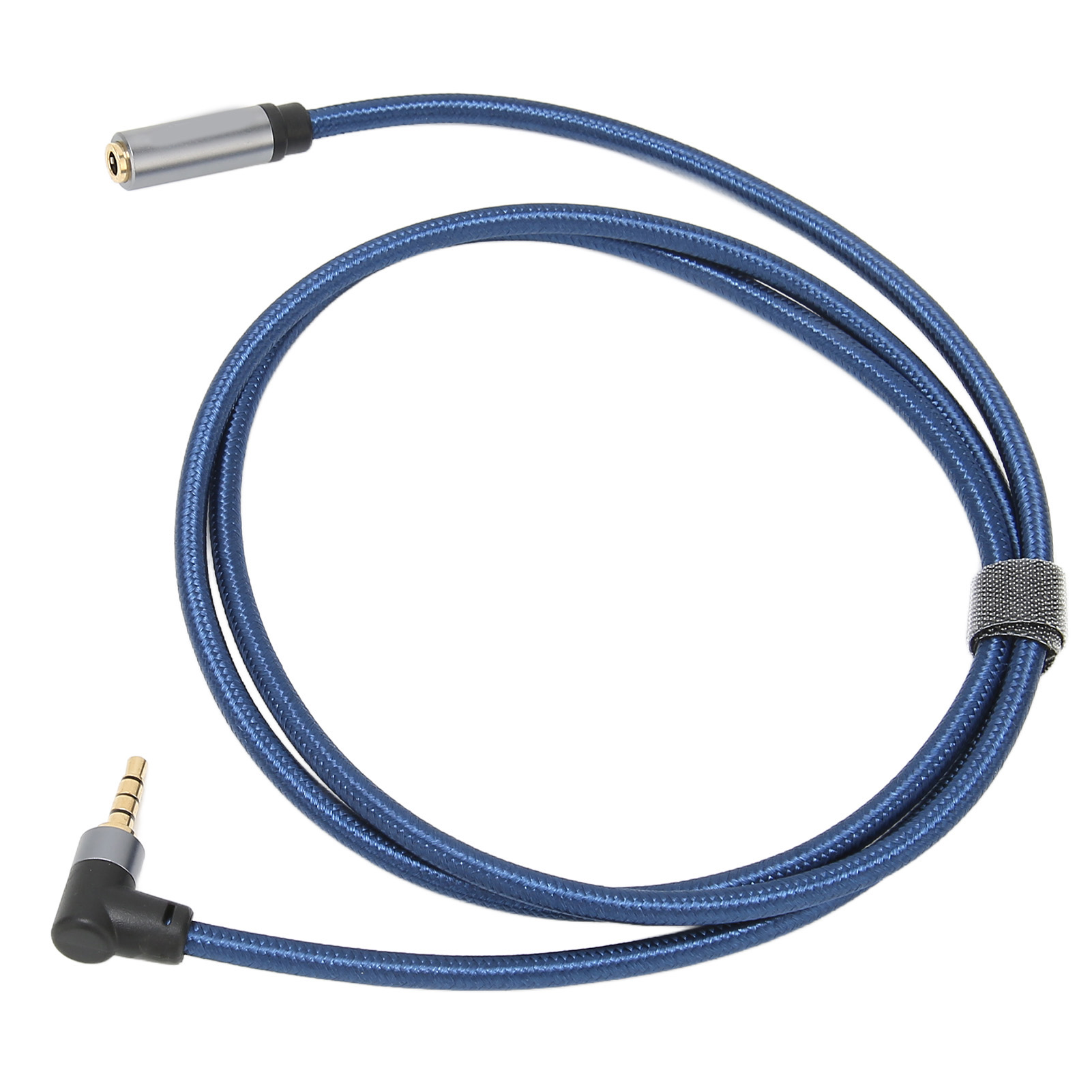 3,5-mm-klinkenbuchse Auf Klinkenstecker, 4-adriges Audiokabel, 1 Meter Langes Rechtwinkliges Verlängerungskabel