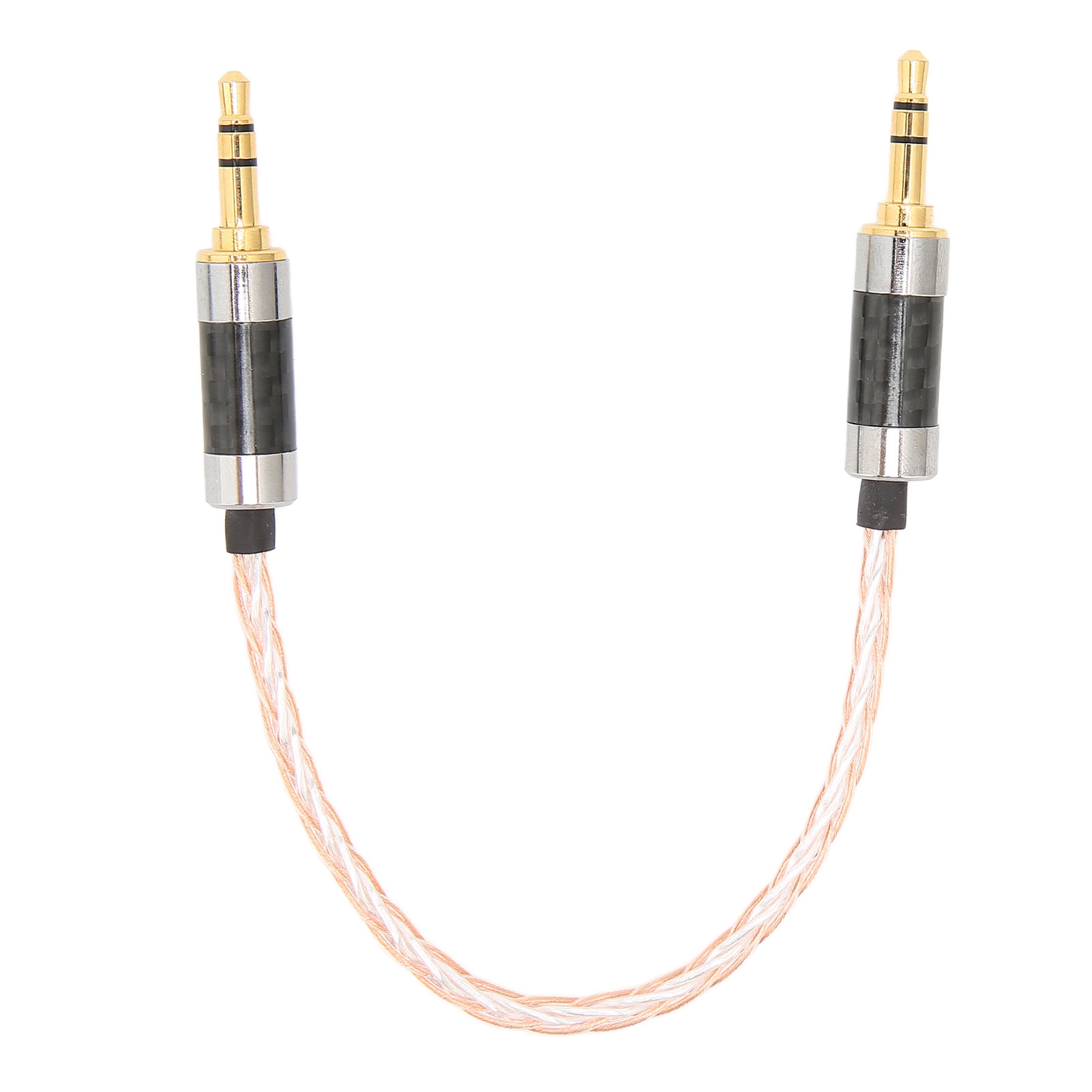 3,5-mm-aux-kabel Mit 8 Adern, 15 Cm, Für Auto, Kopfhörer, Lautsprecher Und Laptops