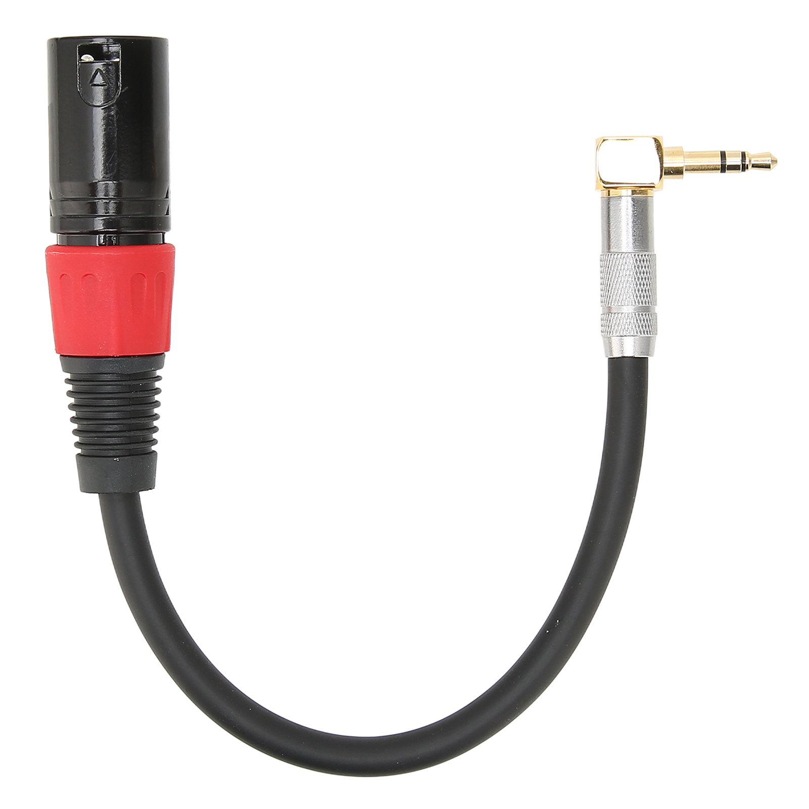 Trs-stecker Auf Xlr-stecker 90°-winkelkabel Für Stereomikrofon, Computer, Mp3-player, Dvd-player – 0,5 M