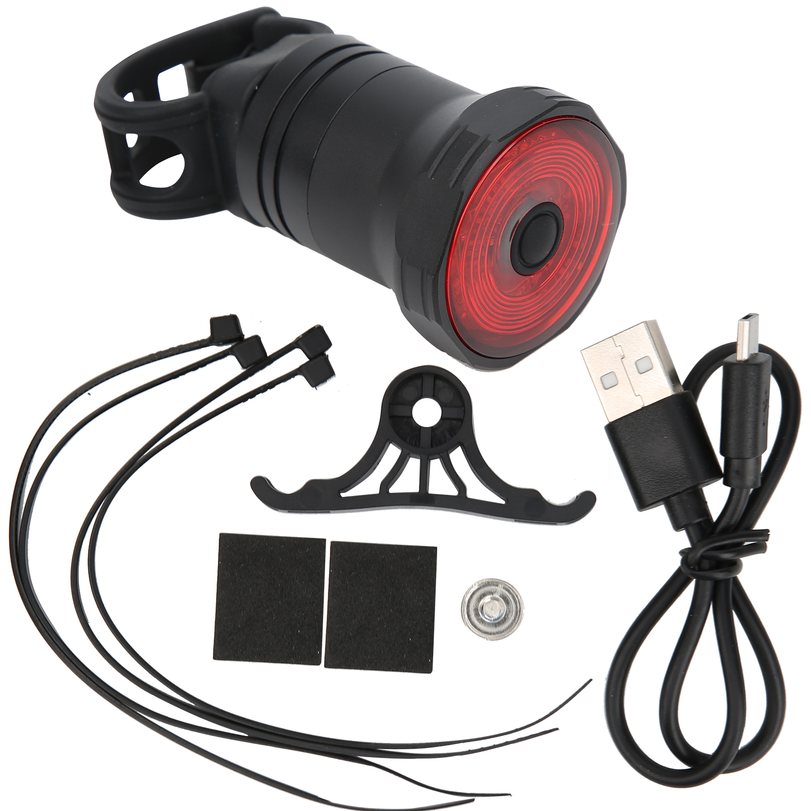 Intelligentes Fahrradrücklicht Mit Brems-, Warnlicht Und Usb-ladefunktion Für Fahrradzubehör