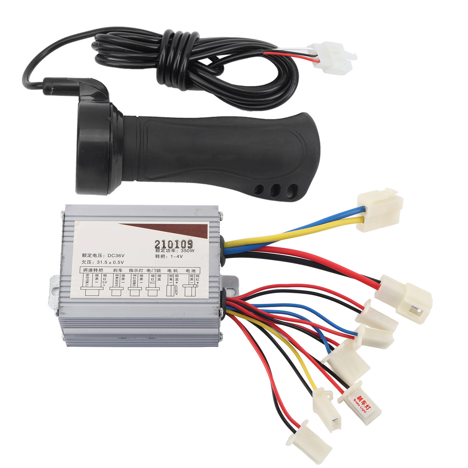 Gasgriff- Und Controller-set Für 36v 350w Elektrofahrräder Mit Verlängerungskabel