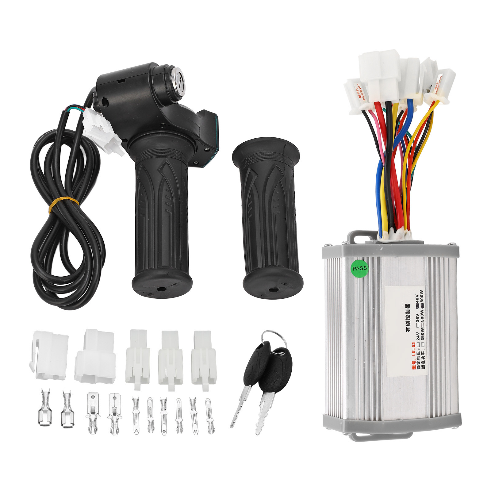 Gasgriff Mit Schloss Und Schlüsseln Für 48v 800w Motor-drehzahlregler Für Elektrofahrräder/elektroroller