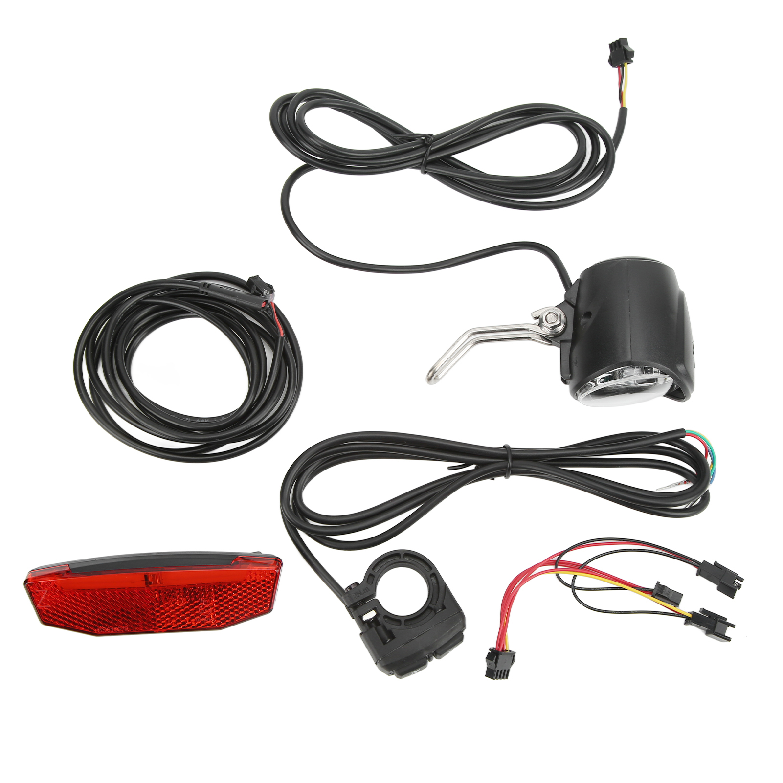 Beleuchtungsset Für Elektrofahrräder: Vorder- Und Rücklicht, Doppelschalter, 4 Abs-leds, 3-in-1-set Für Den Außeneinsatz