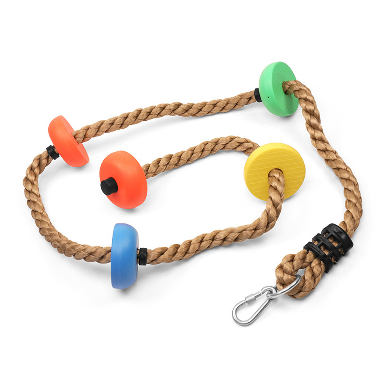 M Langes, Rundes Schaukelseil Mit Haken Und Kunststoffplattform – Kletterspielzeug Für Kinder – Für Drinnen Und Draußen Geeignet (balkone, Gärten)