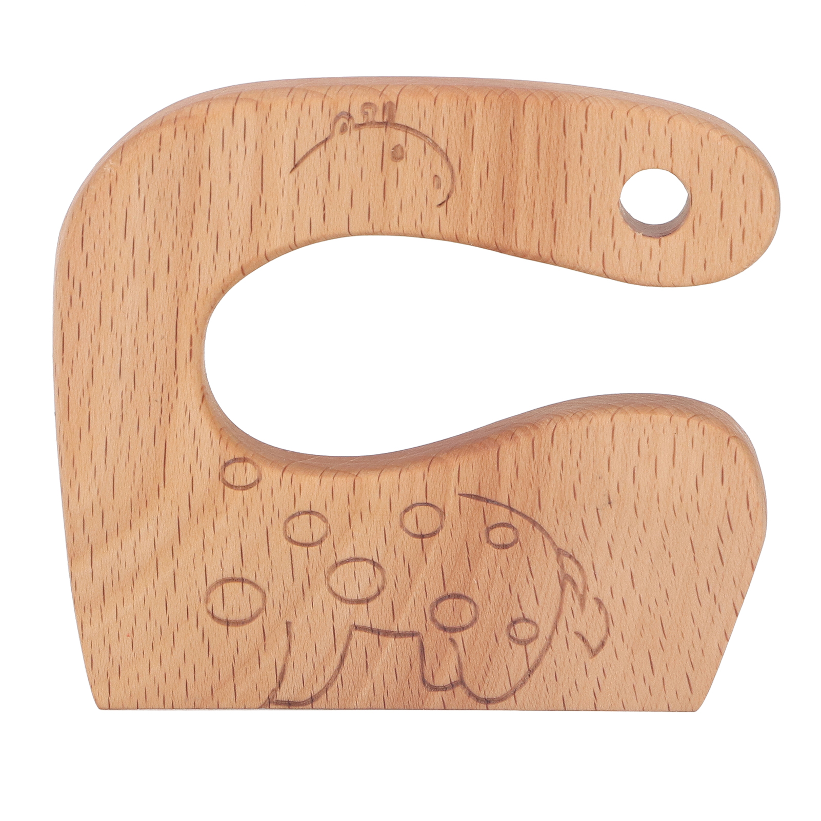 Kindermesser Aus Holz – Spielzeug Zum Schneiden Von Obst, Gemüse Und Brot – Sicheres Outdoor-küchen-giraffe