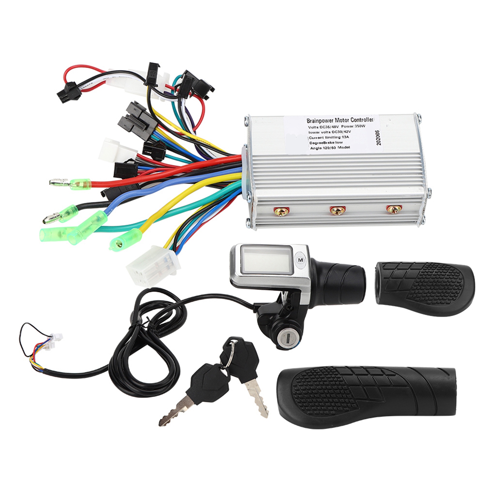 2-in-1-set: Controller Für Elektrofahrräder, Lcd-display, Gasgriff Für Roller Und Fahrräder