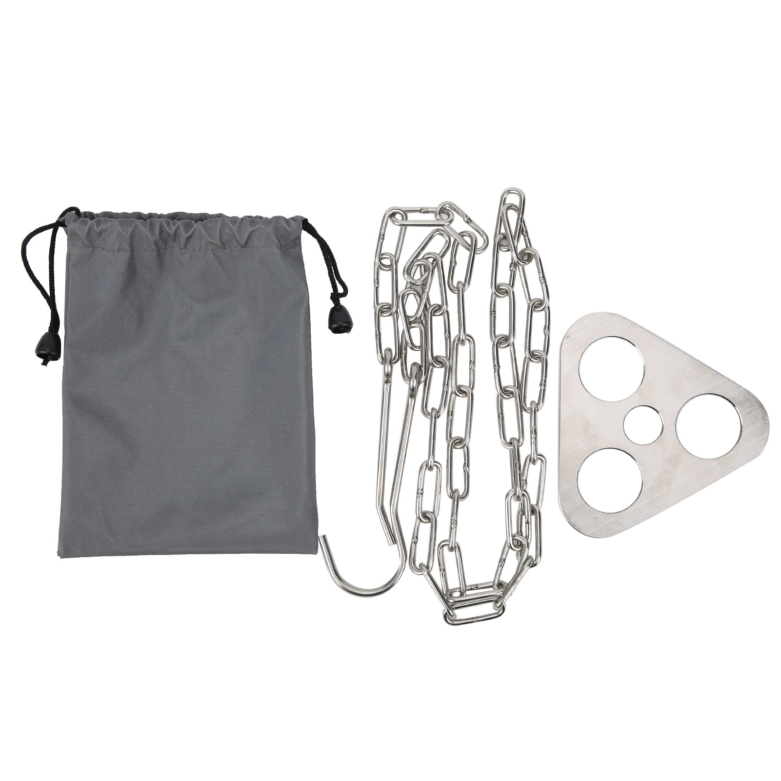 Topfständer Aus Edelstahl Mit Kette Und Dreibein Für Das Kochen Im Freien
