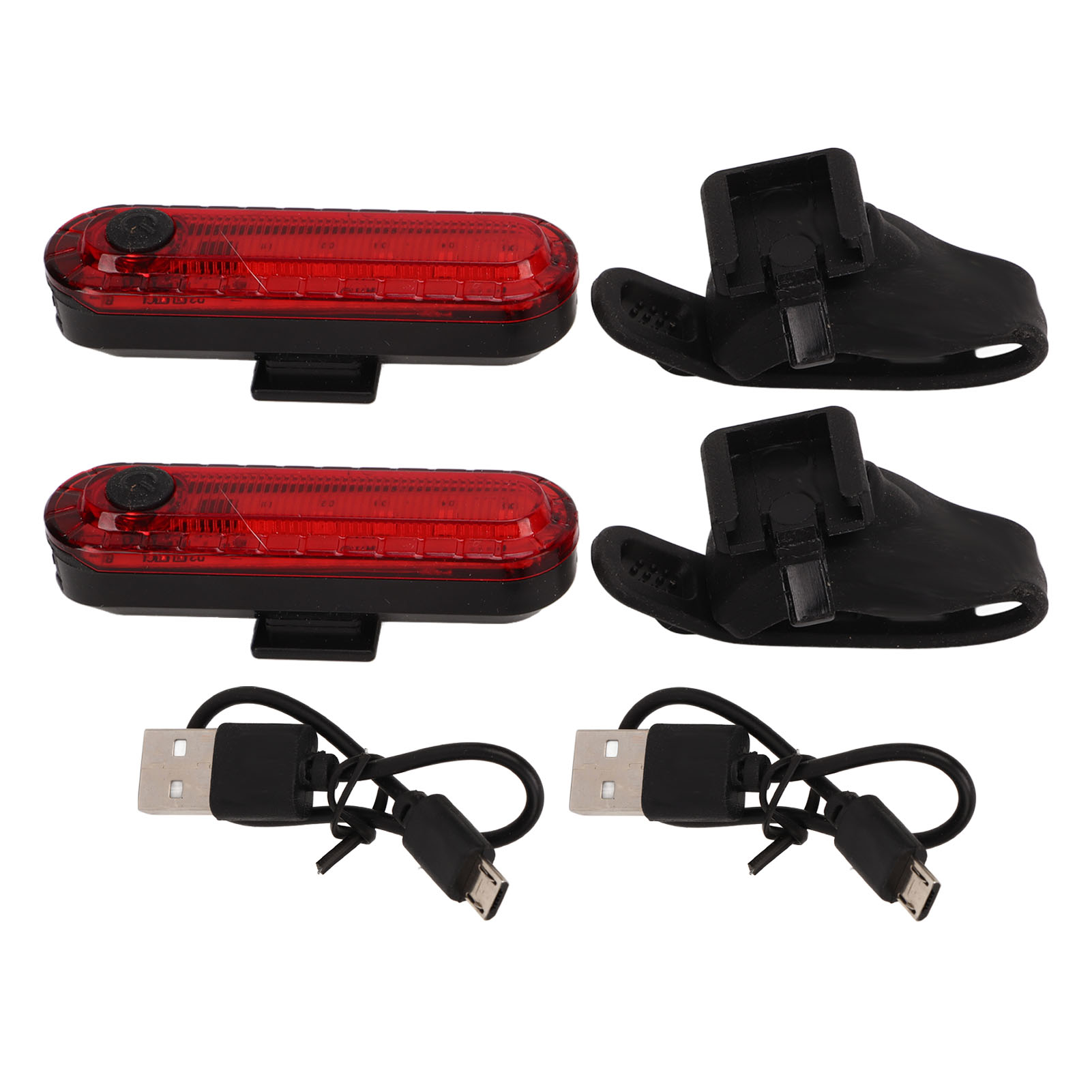 Wiederaufladbares Usb-fahrradrücklicht, Hell Und Sicher, Für Rennräder Und Mountainbikes – 2er-pack