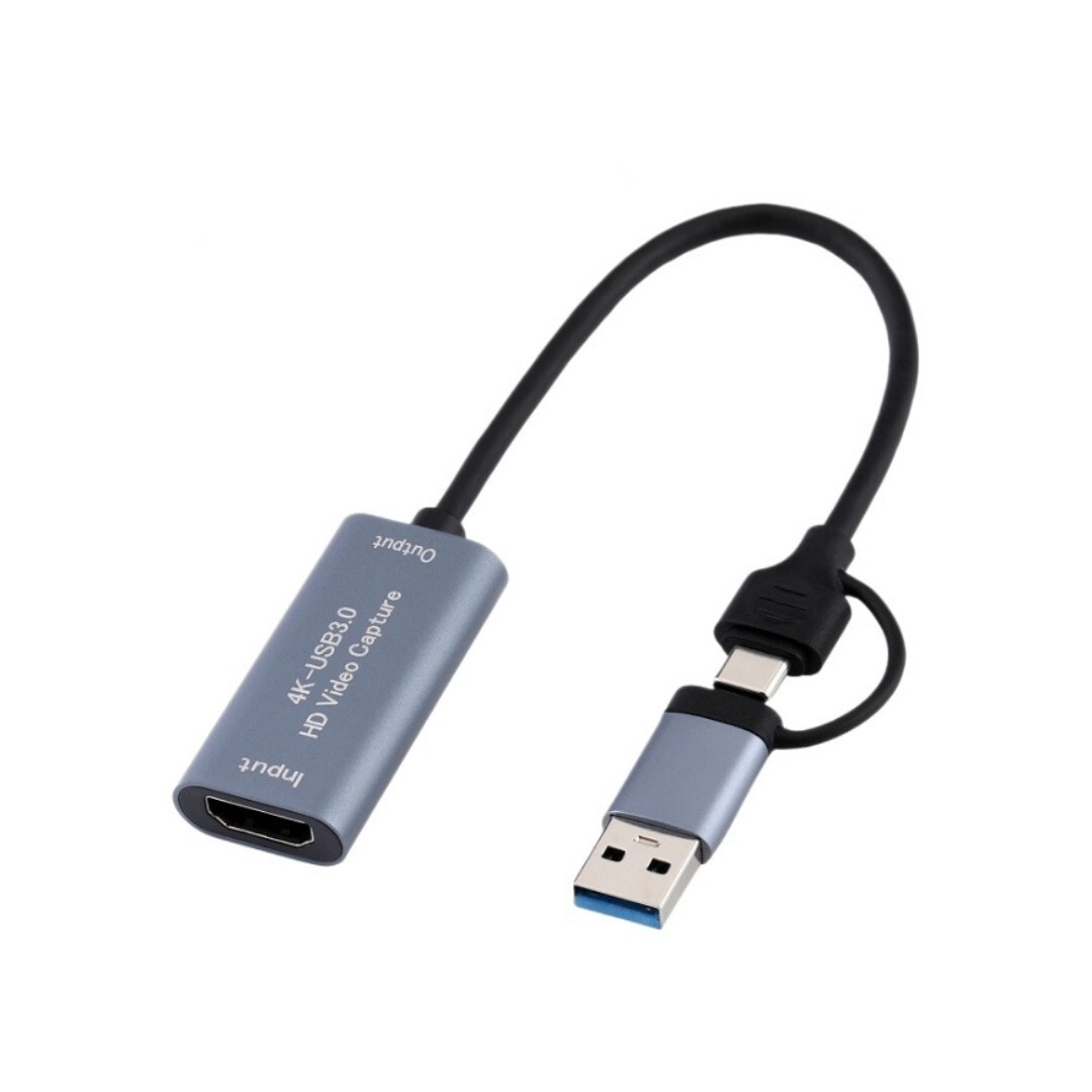 4k Usb-c Videoaufnahmekarte Für Game-streaming - Kompatibel Mit Live-gaming Und Videoaufzeichnung.