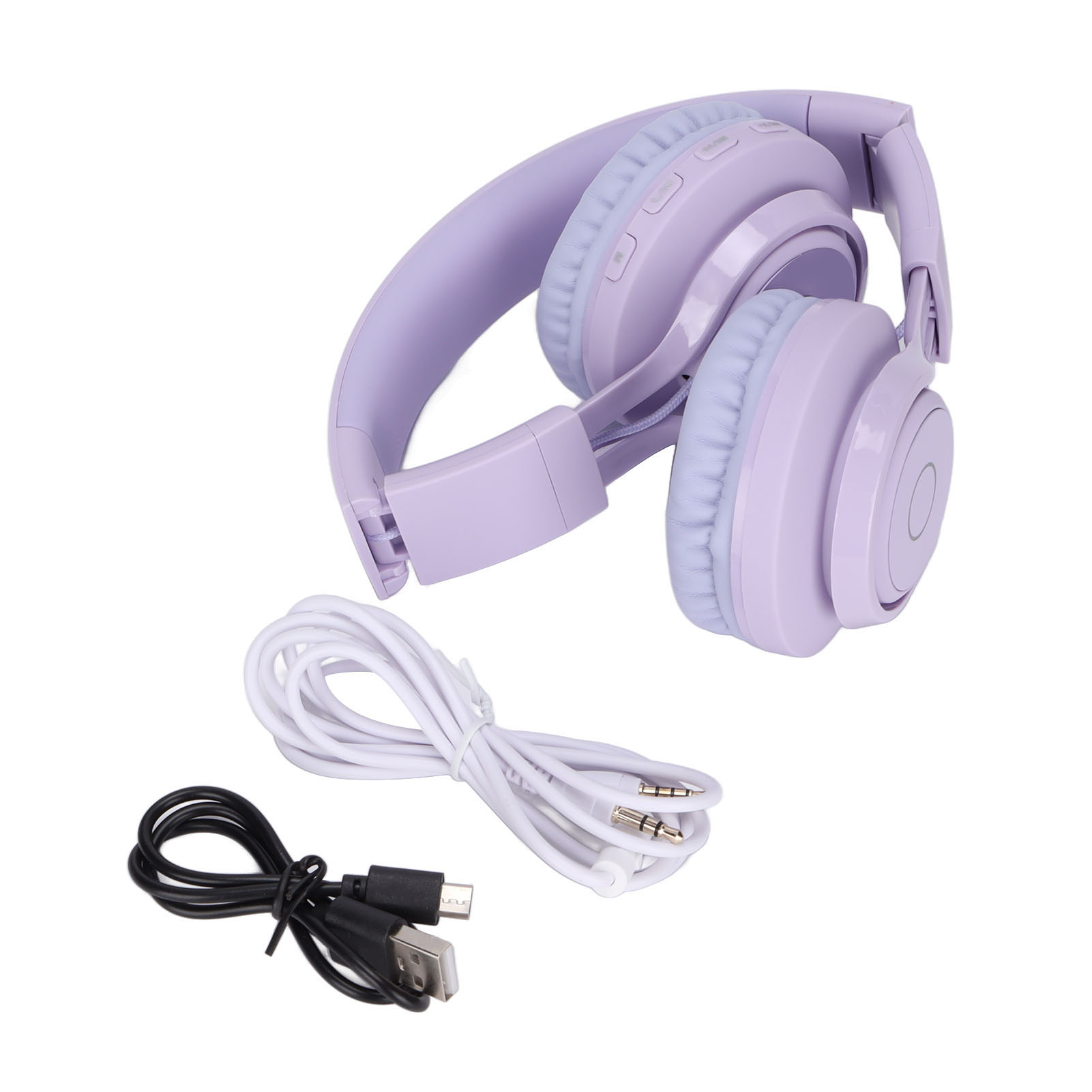 Faltbarer Bluetooth-kinderkopfhörer Mit Mikrofon, Farbenfroher Rgb-beleuchtung, Verstellbar Für Lernen Und Freizeit Bt06c