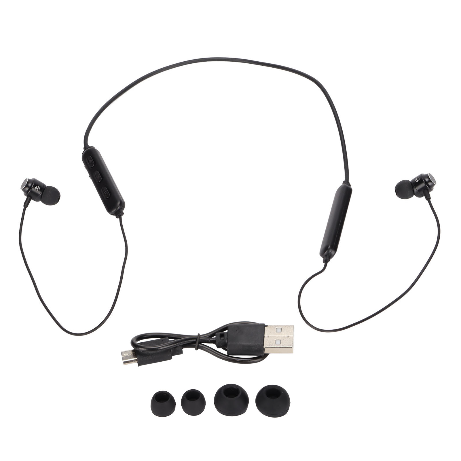 Bluetooth-sportkopfhörer Mit Mikrofon, Geräuschunterdrückung, Kabellose Nackenbügelkopfhörer Für Körperliche Aktivitäten