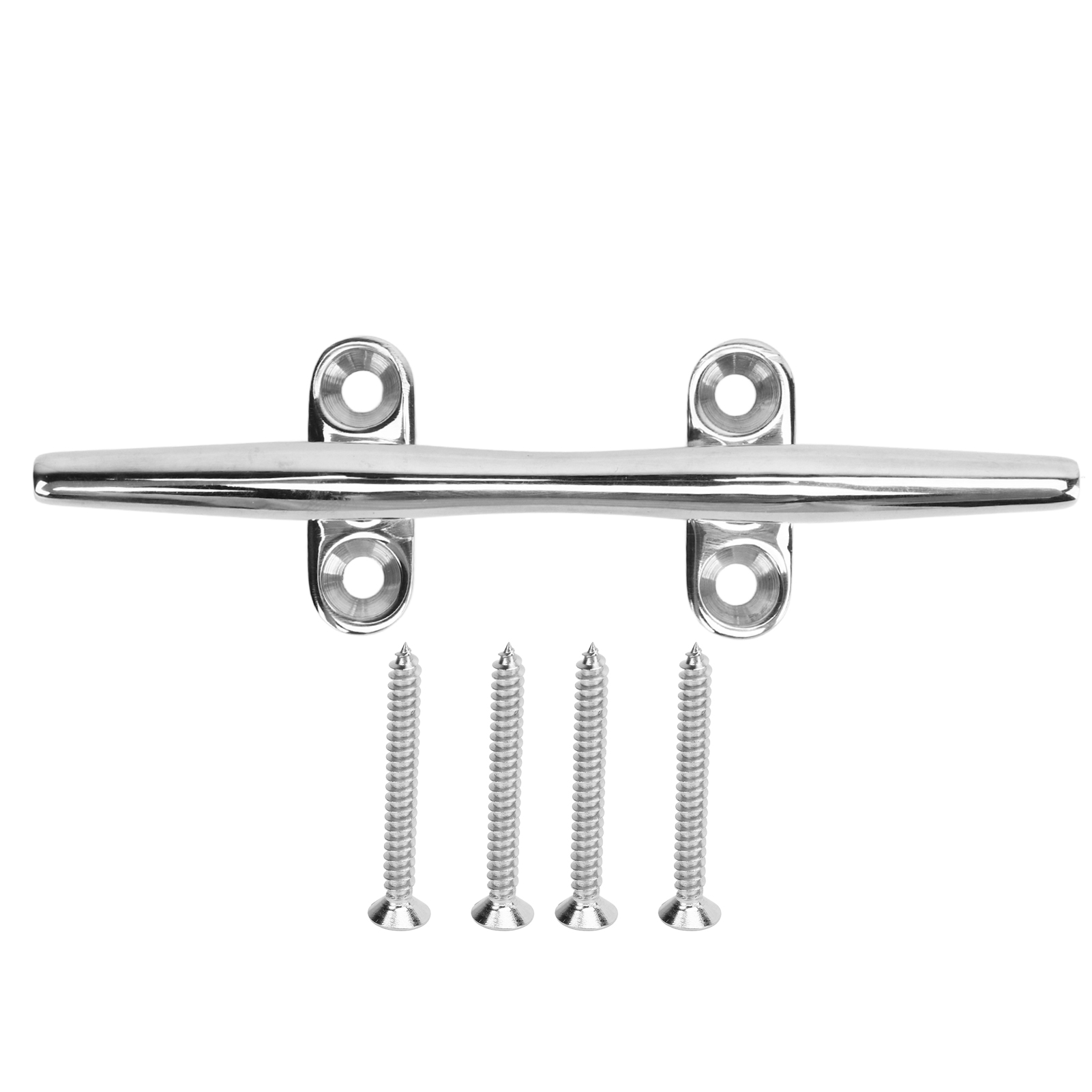 Hochleistungsfähige Bootsklampe Aus Edelstahl 316, Offene Basis, Mit Befestigungsschraube Für Bootspontons, 6 Zoll.