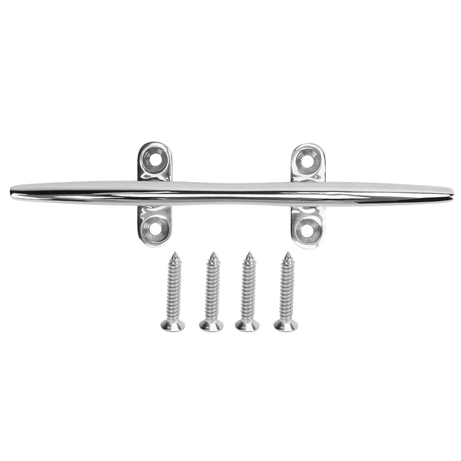 Hochleistungsfähige Bootsklampe Aus Edelstahl 316, Offene Basis, Mit Befestigungsschrauben Für Bootspontons, 8 Zoll.