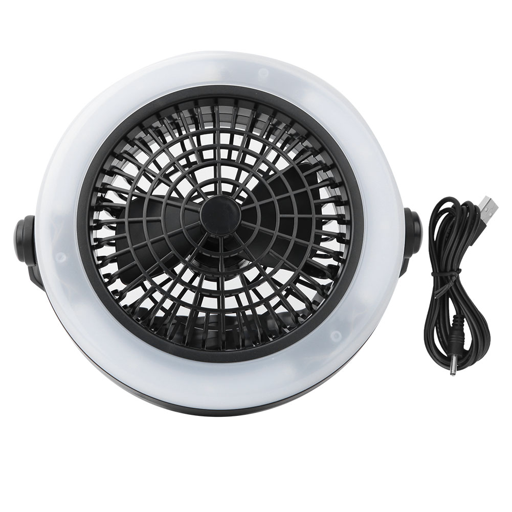 12-led-zeltlampe Mit Usb-aufladung Und Ventilator Für Camping Und Wandern