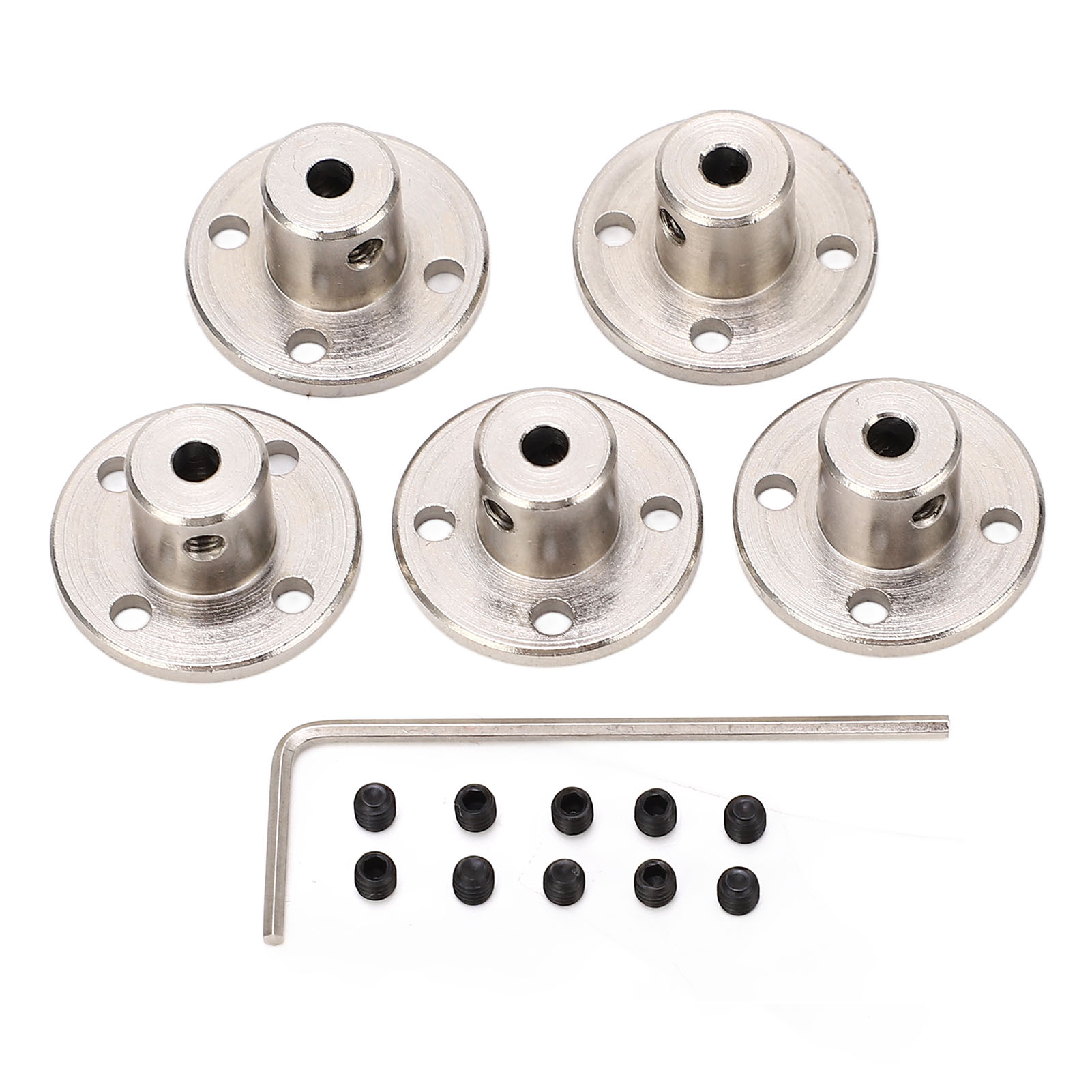 5-teilige Professionelle Flanschkupplung Aus Edelstahl, 3 Mm Innendurchmesser, Für Starre Wellen