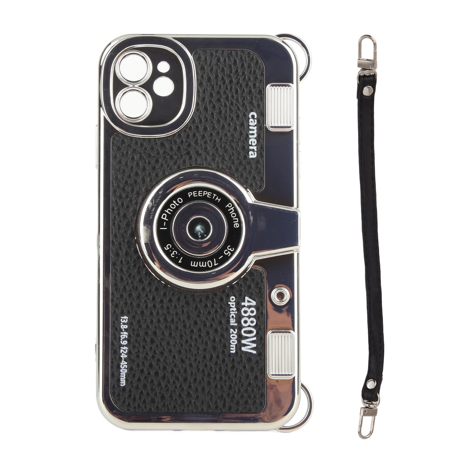 Niedliche 3d-vintage-kamera-iphone-11-hülle Mit Handschlaufe Für Damen Und Herren