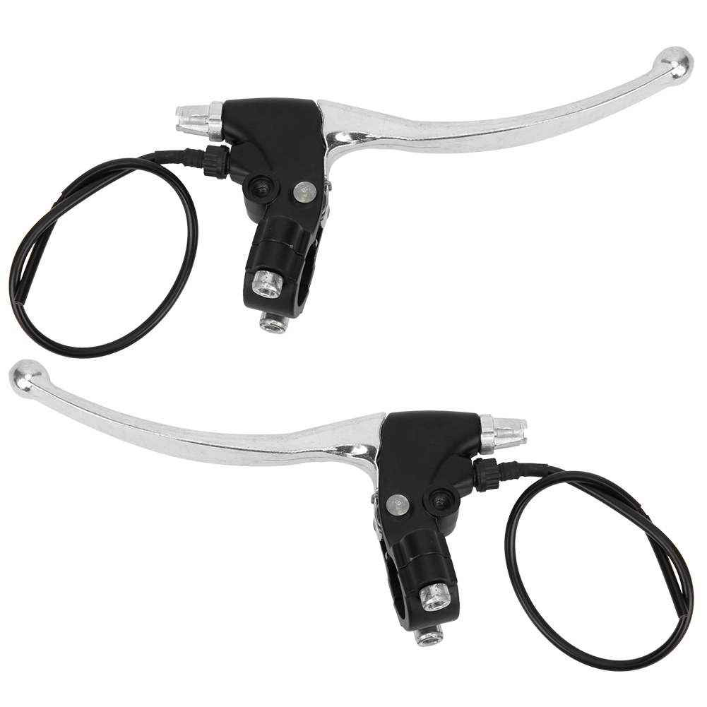 Paar Universelle Aluminium-bremshebel Für E-bikes, Kurzes Kabel, Links Und Rechts