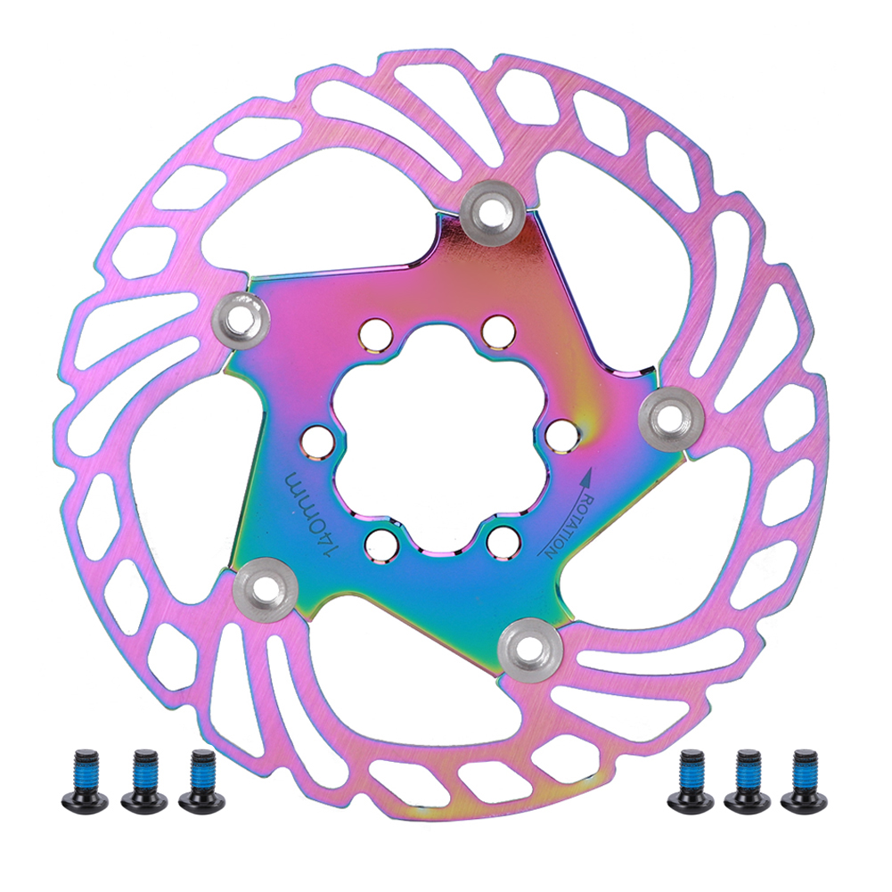 6-loch-bremsscheibe (140 Mm) Für Mountainbikes – Schwimmende Rotorkühlung – Farbiges Fahrradzubehör