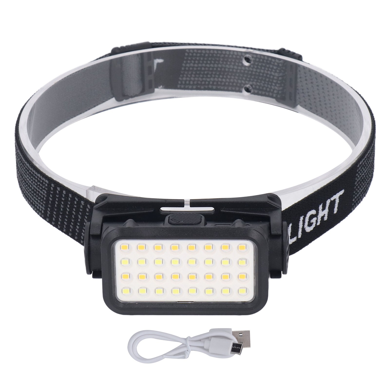 Wiederaufladbare Led-stirnlampe Per Usb, 5 Modi, Hohe Helligkeit, Wasserdicht Nach Ipx4 Für Radfahren Und Angeln