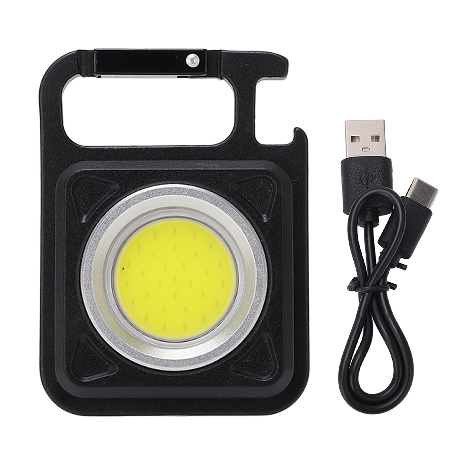 Mini-usb-c-taschenlampe, Wiederaufladbar, Kompakte Und Tragbare Campinglampe, Multifunktional Für Schlüssel