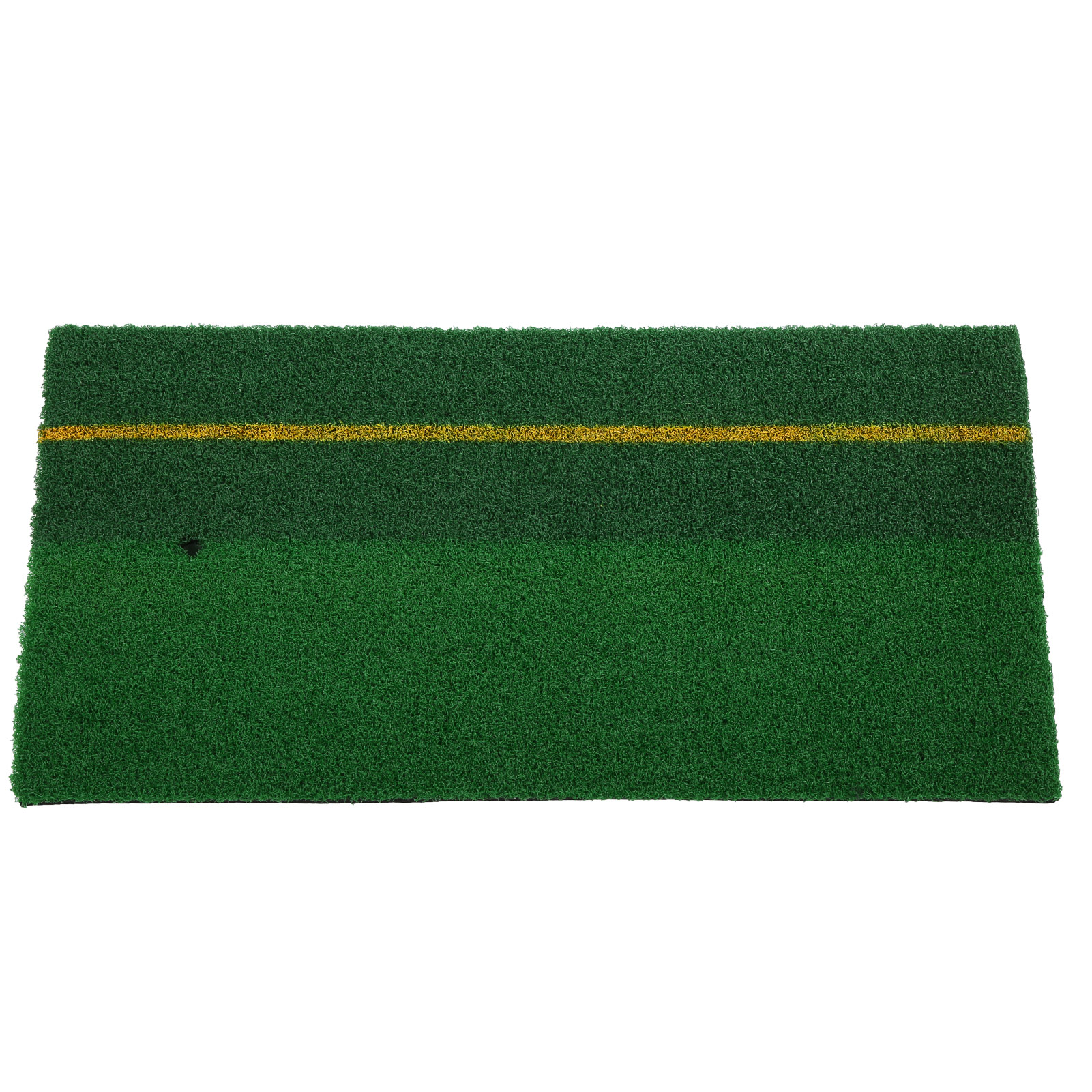 Tragbare Golfübungsmatte Mit Zweifarbigem Gras Und Markierungen – Mini-schwungmatte Für Das Indoor-training