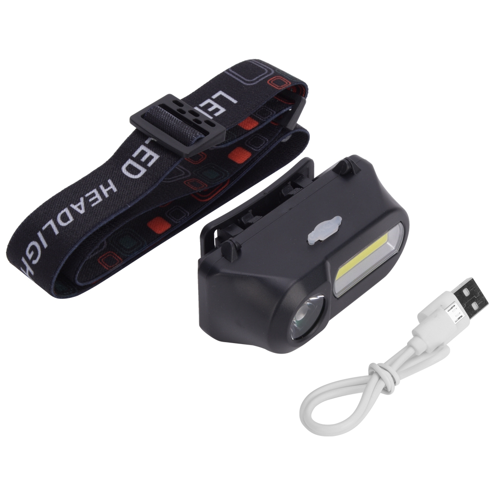 Multifunktionale, Per Usb Aufladbare Stirnlampe Für Camping, Angeln Und Radfahren