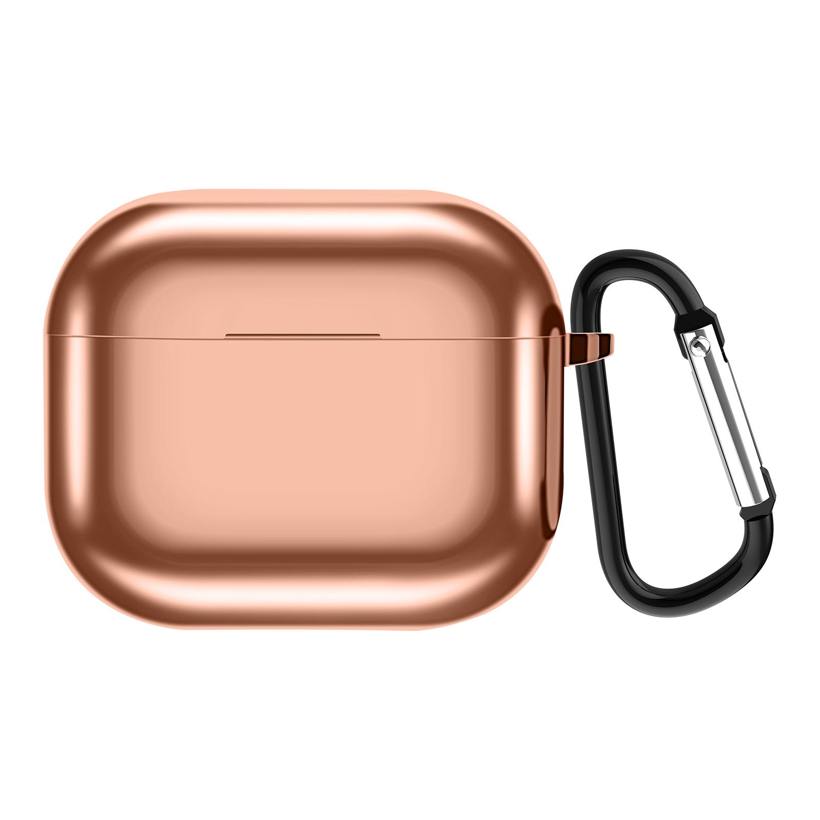 Etui Für Kompatible Kabellose Ohrhörer Der Serie 3 (2021), Galvanisierte Tpu-schutzhülle Mit Karabinerhaken.