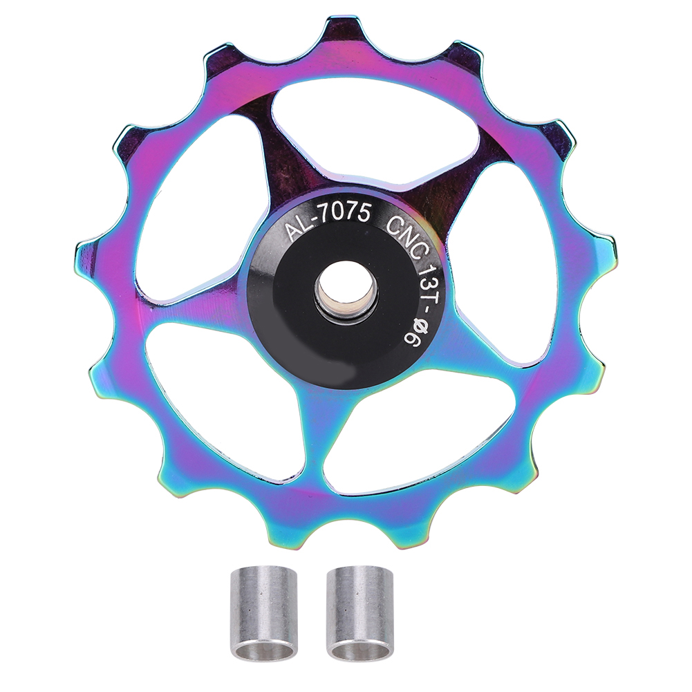 Schaltwerksröllchen Aus Aluminiumlegierung Für Mountainbikes, 13 Zähne, Farbenfrohes Fahrradzubehör
