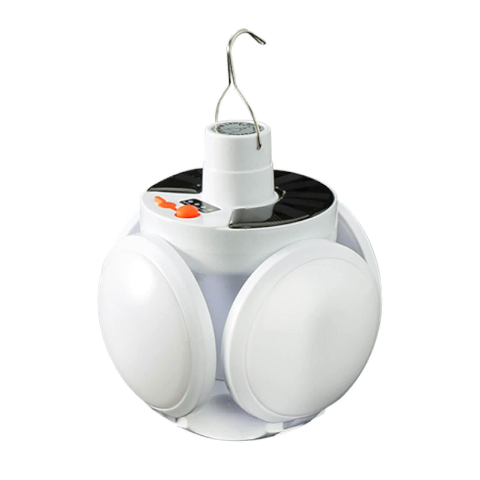Tragbare Led-solar-campinglampe, Hohe Helligkeit Und Energiesparend, Mit Haken Zum Angeln Und Für Notfälle Im Freien.