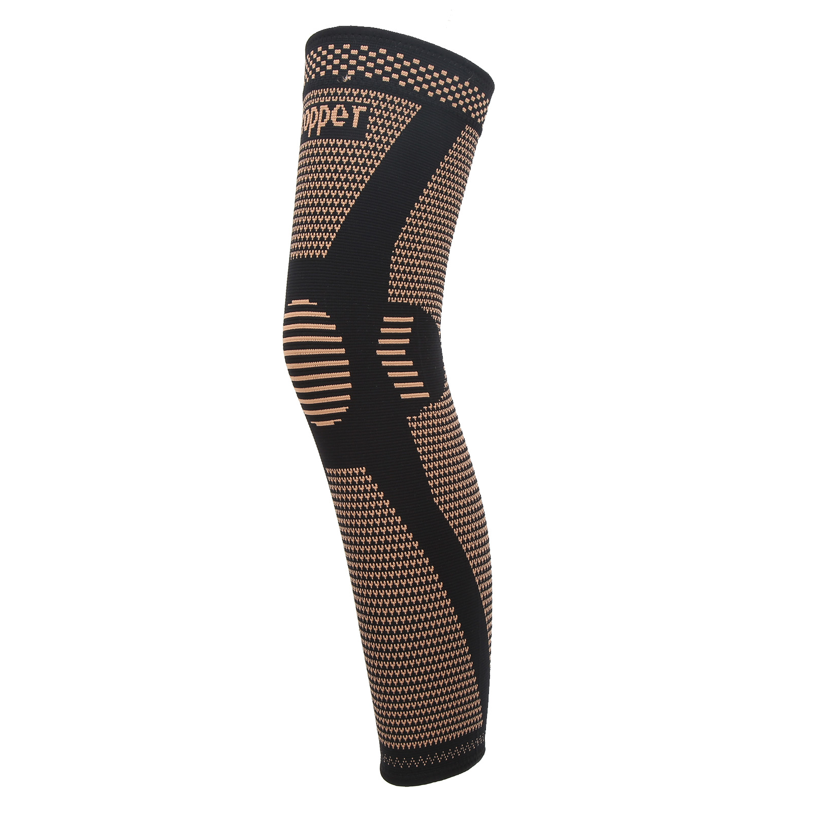 Rutschfester, Elastischer Sport-knieschoner, Kompressions-kniebandage, Nylon-beinstütze Xl